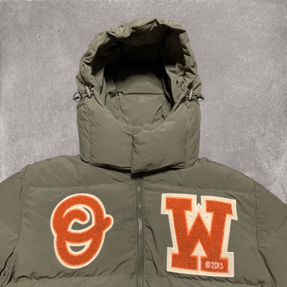 Off-White Off White Medium Puffer Logo Patch Army Green Jacket Virgil Size US M / EU 48-50 / 2 - 3 Thumbnail