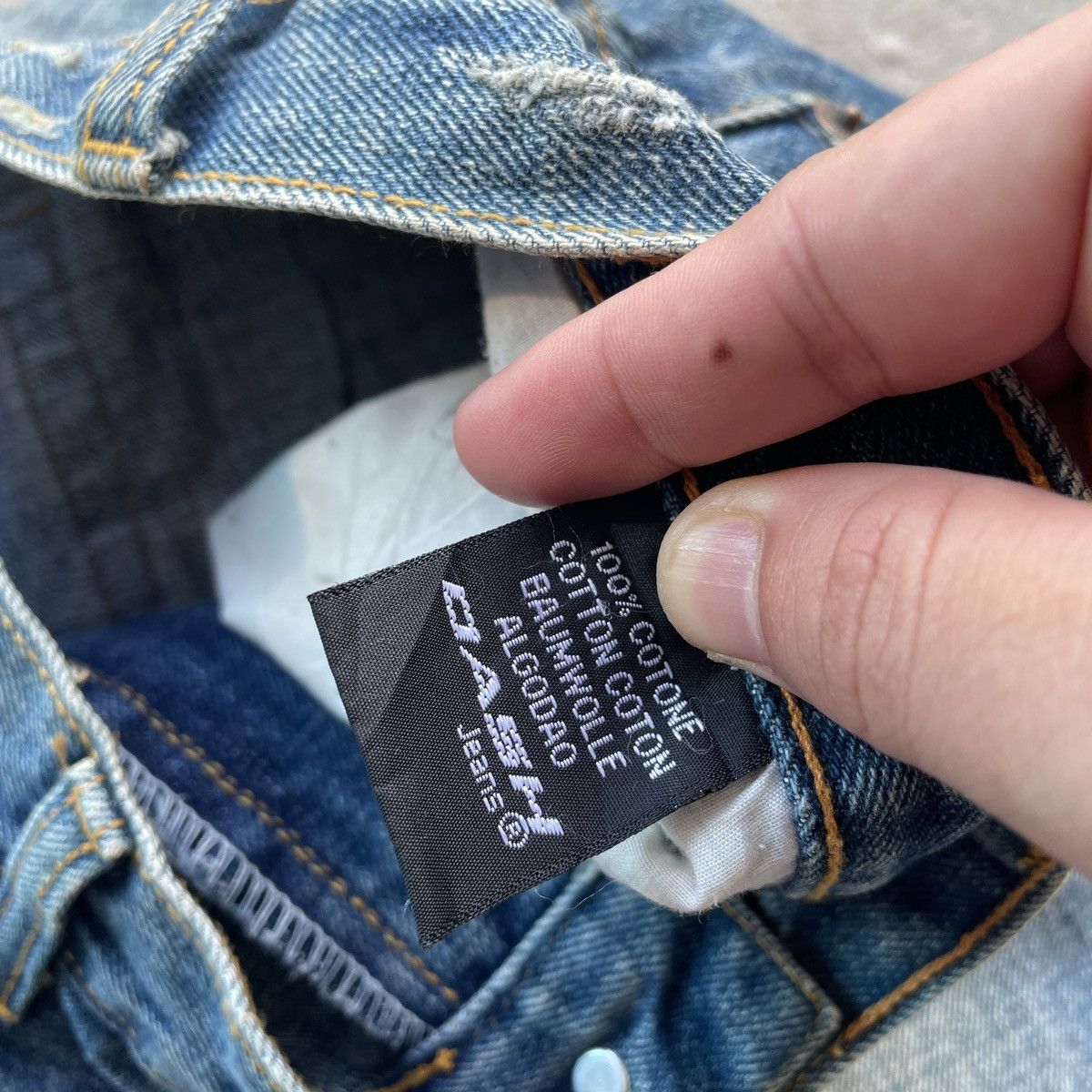 Japanese Brand Vintage Dash Jeans Japan Faded Distressed Denim Pants W32x30 Size US 32 / EU 48 - 9 Thumbnail