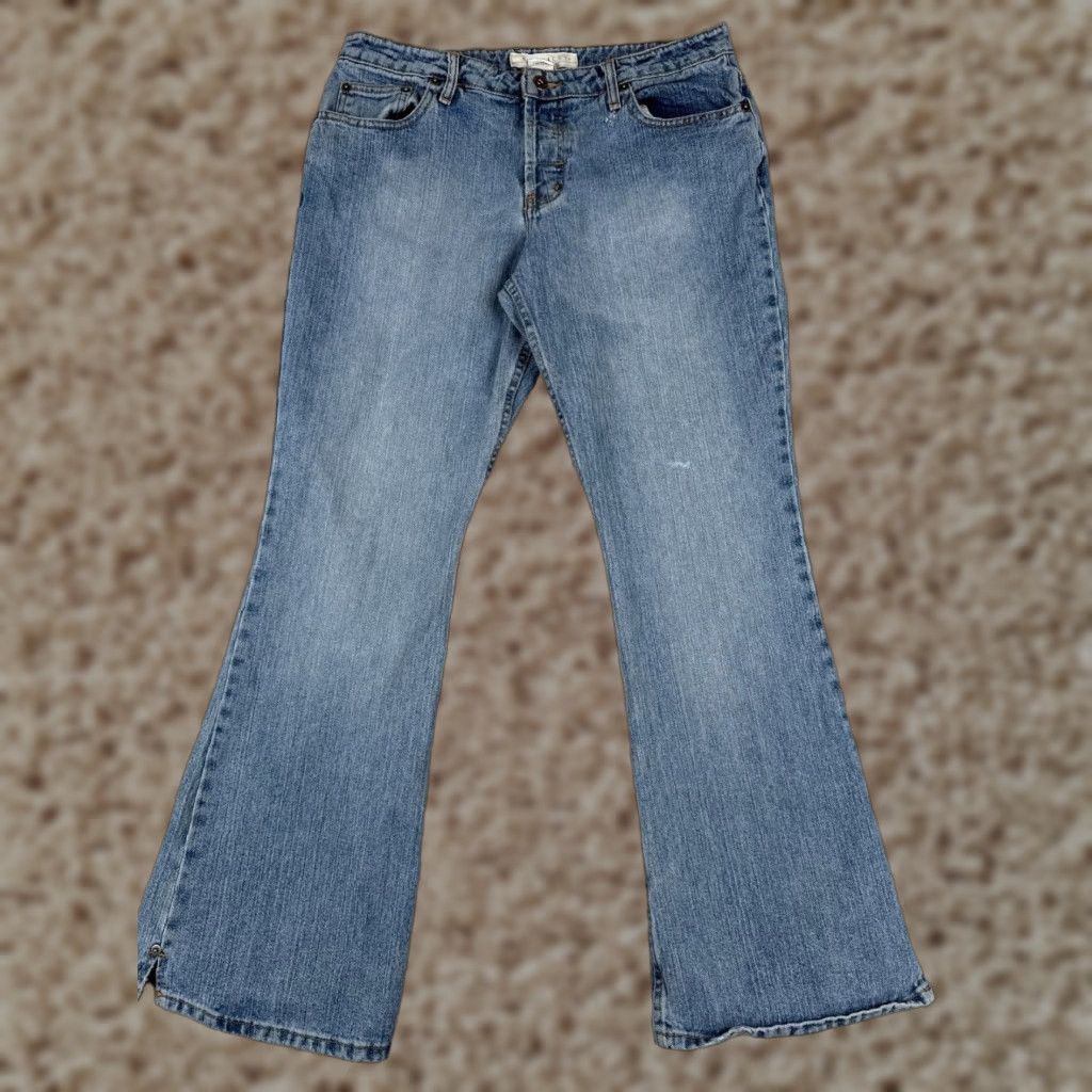 Vintage Maurices Jeans Women Flared Denim 32x31 Modern Mid Rise 100% Cotton Blue 13 N/A Mens? Womens Size 34" / US 12 / IT 48 - 1 Thumbnail