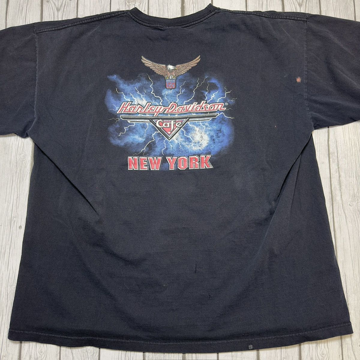 Harley Davidson × Vintage Vintage Harley Davidson Cafe tee Size US XXL / EU 58 / 5 - 3 Thumbnail