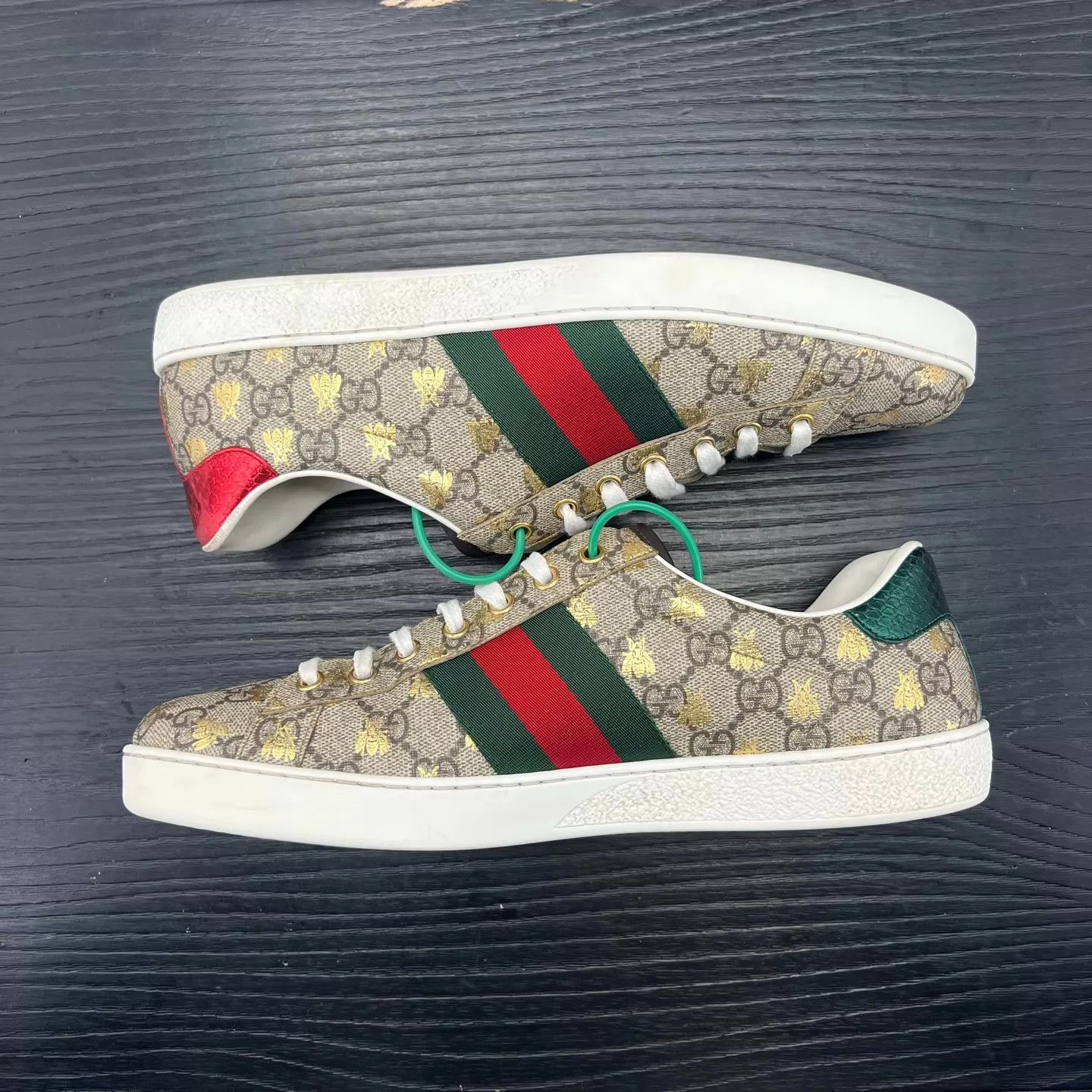 Gucci Gucci Ace Full Print Bee Embroidered Sneaker 43 Size US 10 / EU 43 - 6 Thumbnail