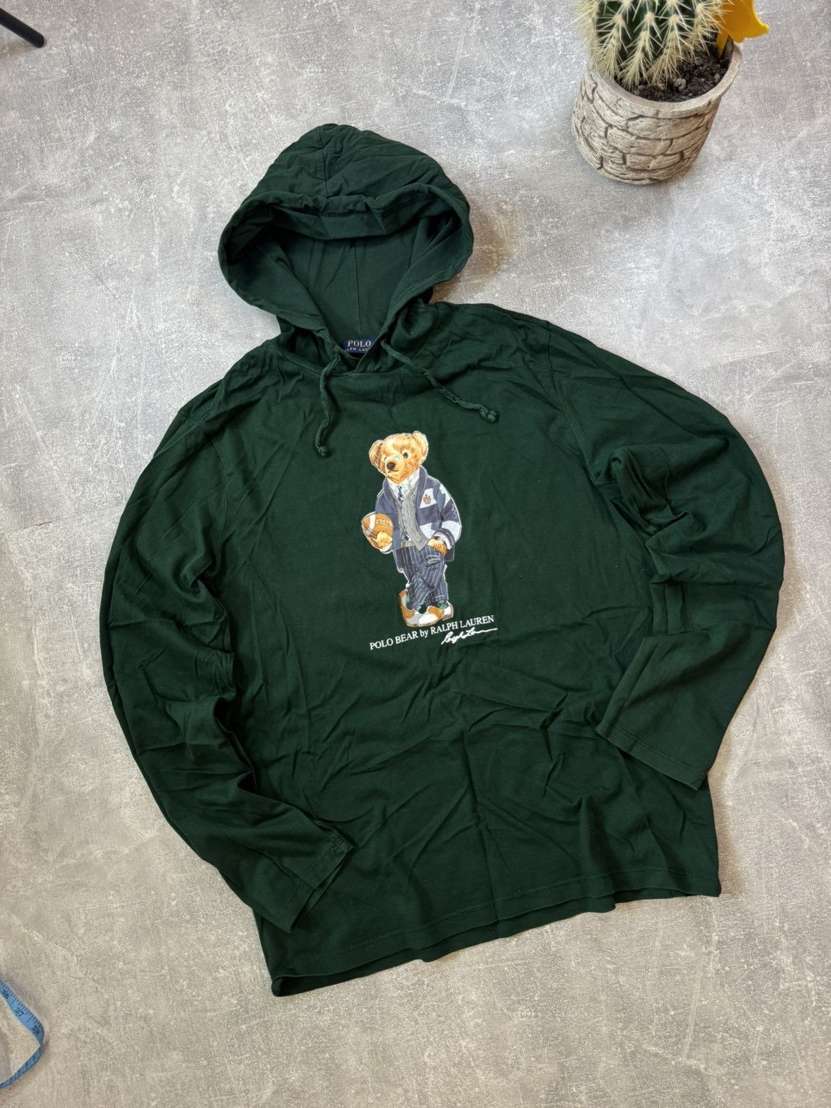 Polo Ralph Lauren Polo Ralph Lauren Polo Bear Charcoal Long Sleeve Size US M / EU 48-50 / 2 - 3 Thumbnail