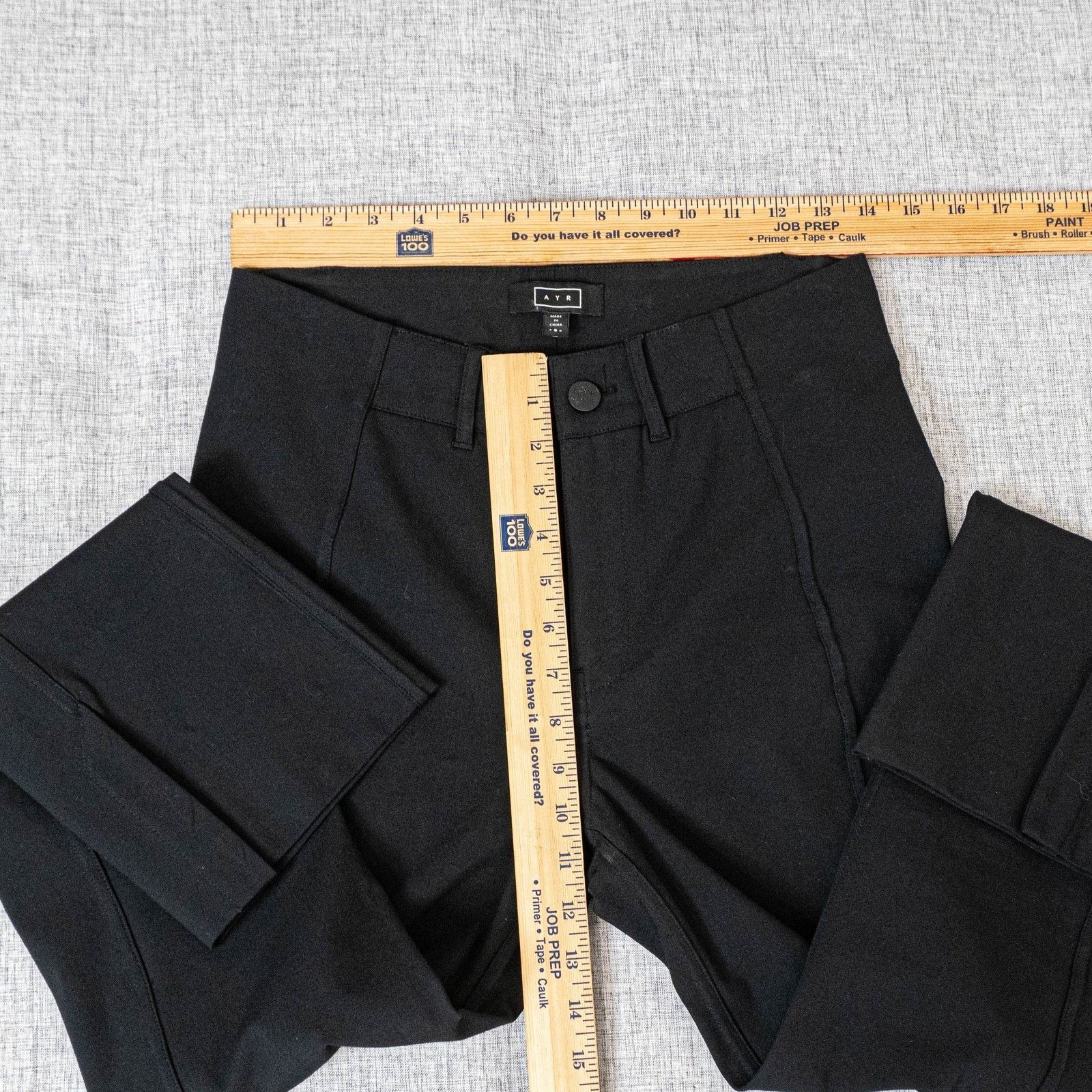 AYR AYR the Sizzle Split cuff stretch pants in black size 6 Size 28" / US 6 / IT 42 - 7 Thumbnail