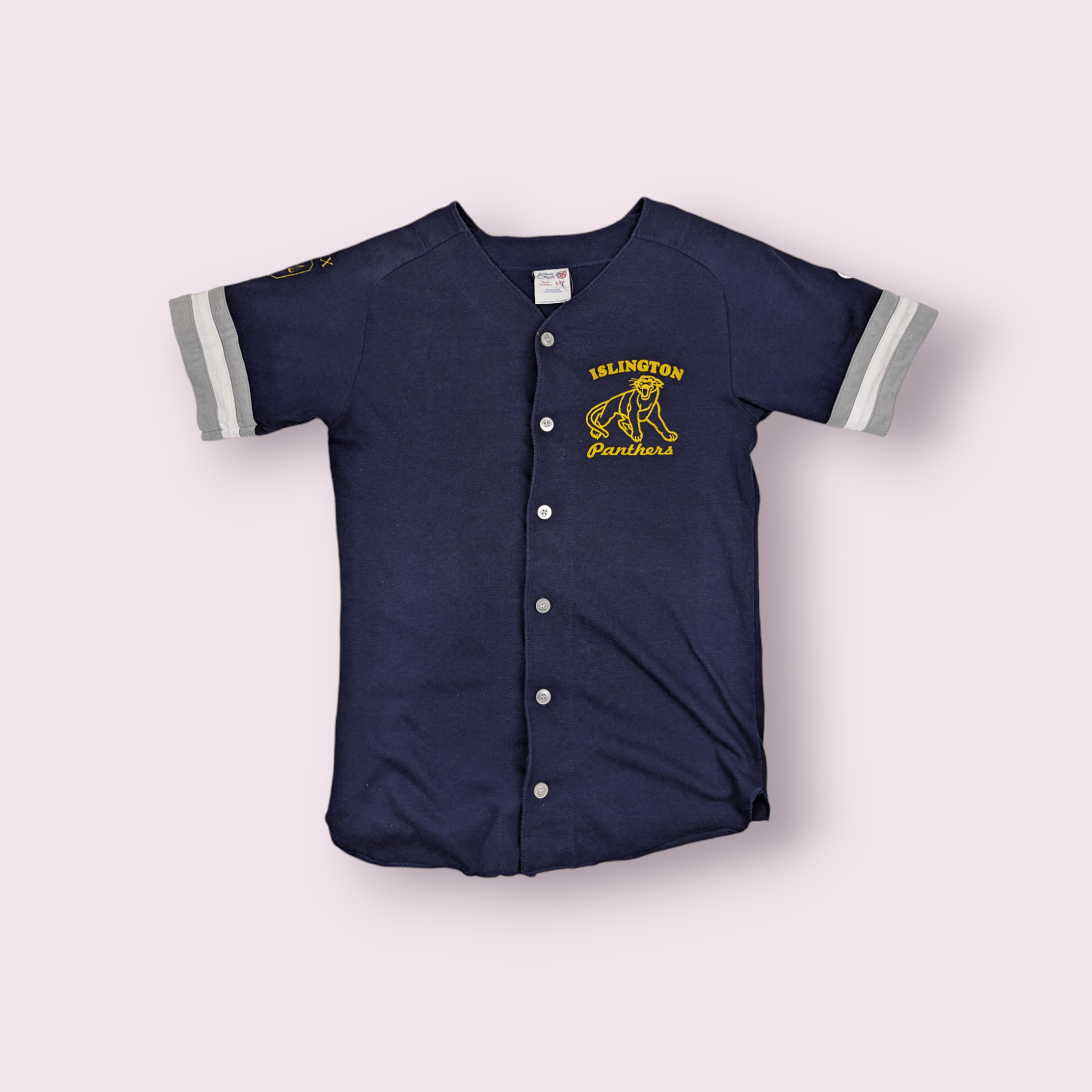 MLB Vintage 80's ISLINGTON PANTHERS MLB Baseball Shirt Size US S / EU 44-46 / 1 - 1 Thumbnail