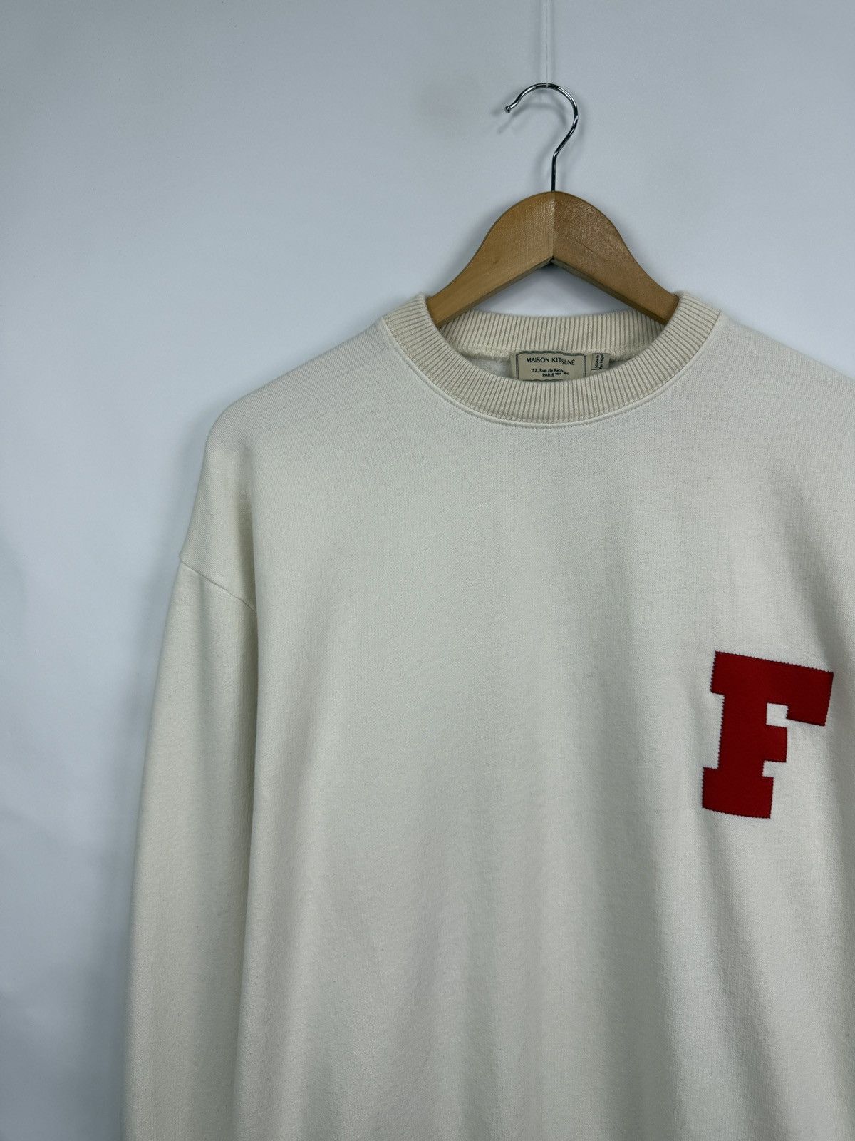 Maison Kitsune 🇫🇷 Maison Kitsune Paris College Style Sweatshirt Rare Retro Size US L / EU 52-54 / 3 - 2 Thumbnail