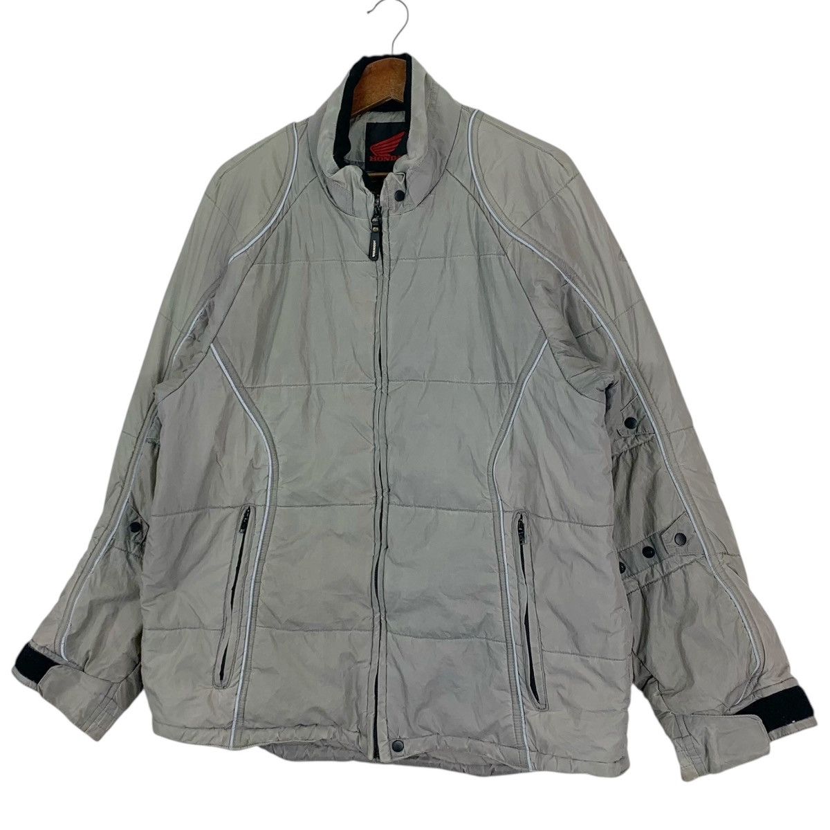 Honda Vintage Honda Racing Full Zipper Puffer Jacket Size US L / EU 52-54 / 3 - 3 Thumbnail