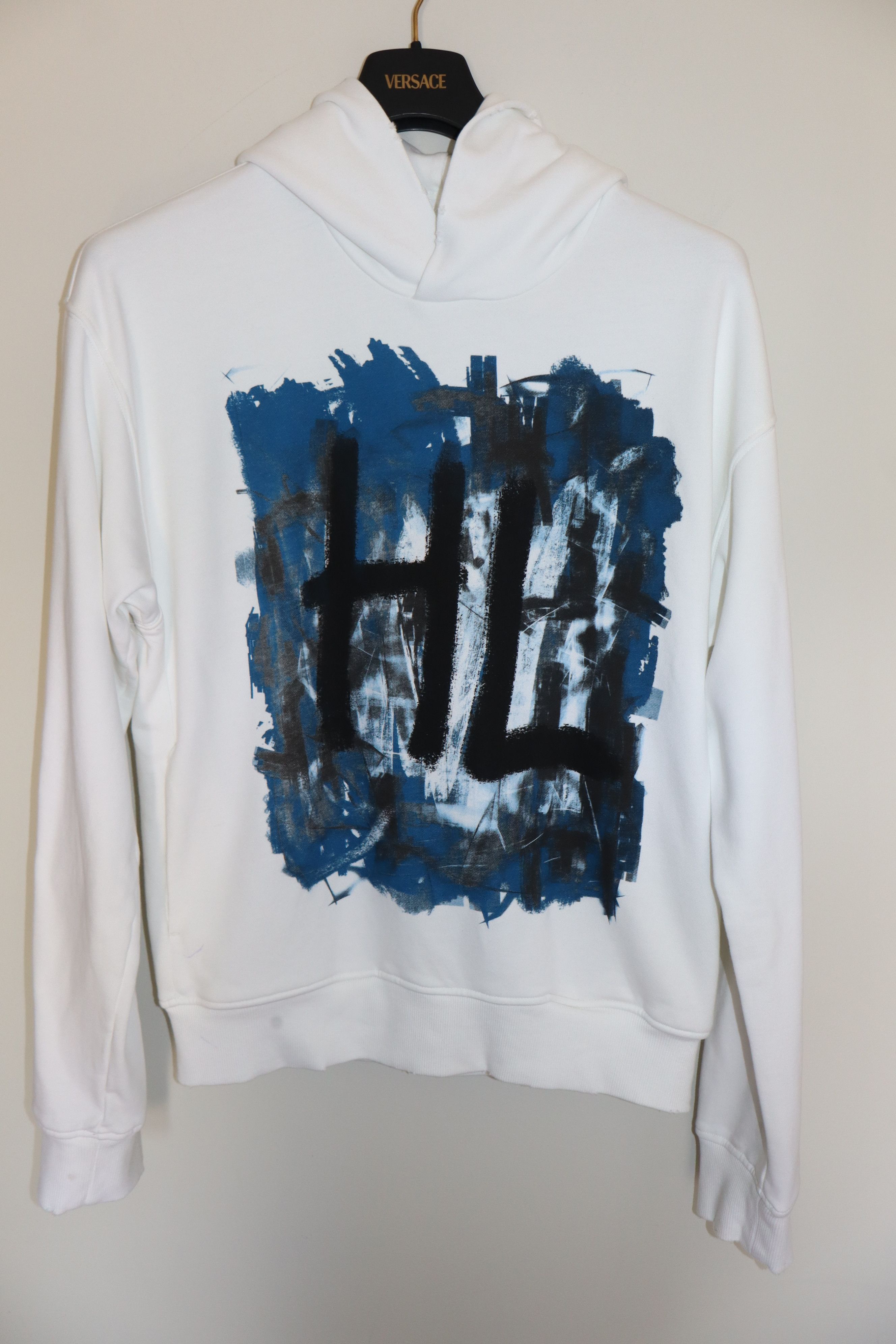 Helmut Lang White Scribble Hoodie Size US M / EU 48-50 / 2 - 1 Thumbnail