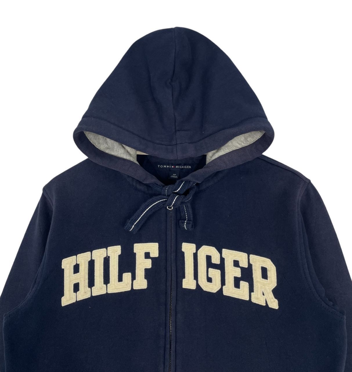 Tommy Hilfiger Vintage Tommy Hilfiger Big Embroided Logo Fullzipper Hoodie Size US S / EU 44-46 / 1 - 3 Thumbnail