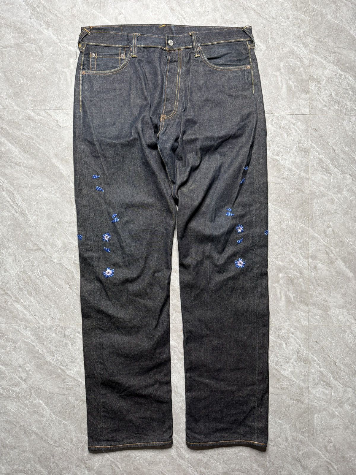 Evisu Evisu Lot.0001 Embroidered Floral Daicock Jeans Size US 36 / EU 52 - 5 Thumbnail