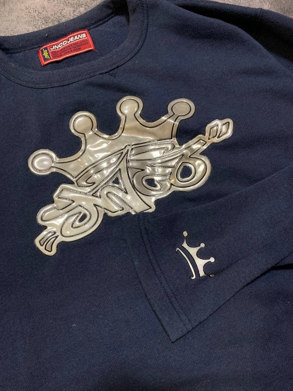 JNCO × Vintage Vintage JNCO Reflective Big Logo y2k long sleeve shirt Size US XL / EU 56 / 4 - 4 Thumbnail