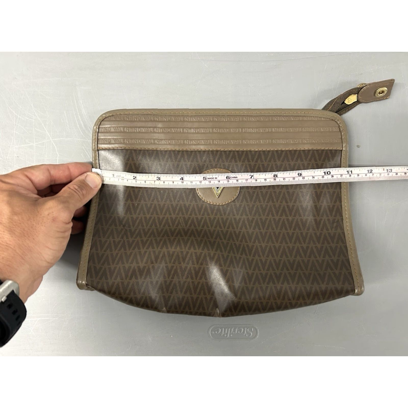 Valentino Valentino Tote Bag Women 2 Pc Brown Leather Emblem Gold Hardware Tassel Made in Italy - Large Size ONE SIZE - 7 Thumbnail
