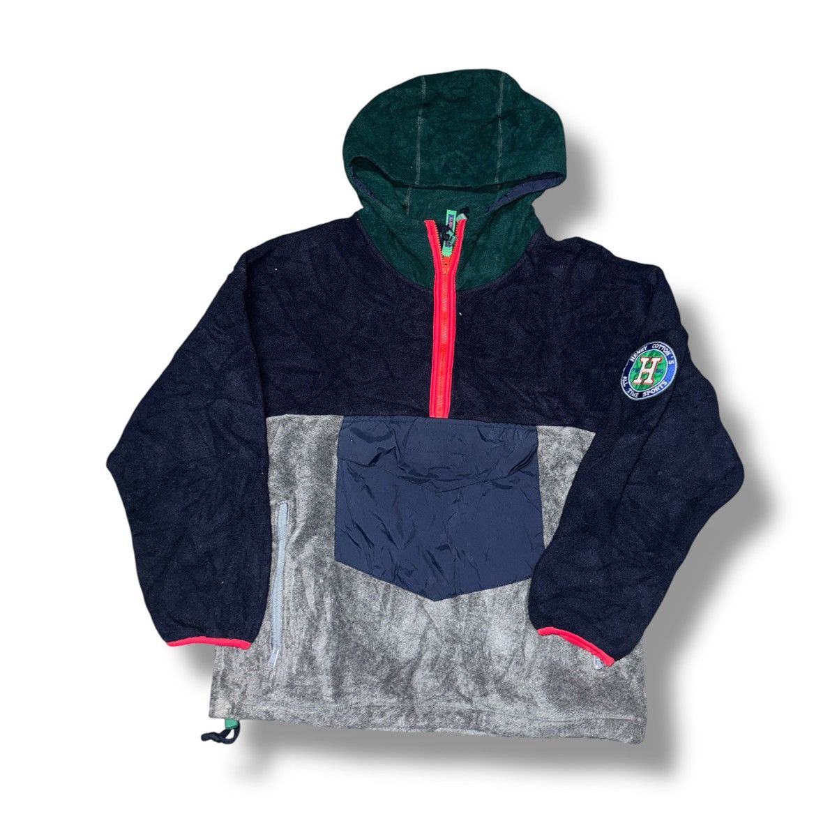 Henry Cotton's × Vintage Henry Cottons half zip pocket fleece jacket Size US L / EU 52-54 / 3 - 2 Thumbnail