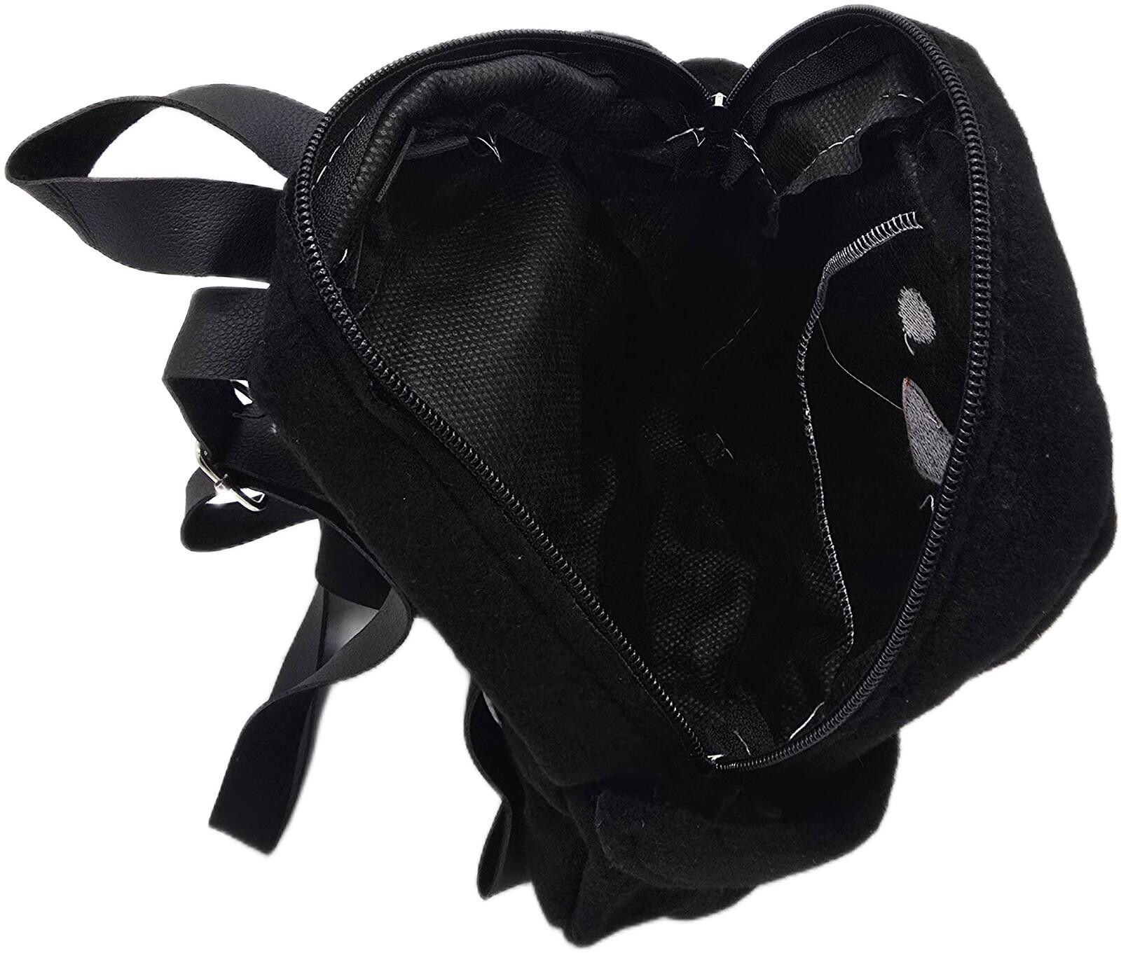 Unknown London Cute Penguin Design Black Backpack with Adjustable Straps Size ONE SIZE - 5 Thumbnail
