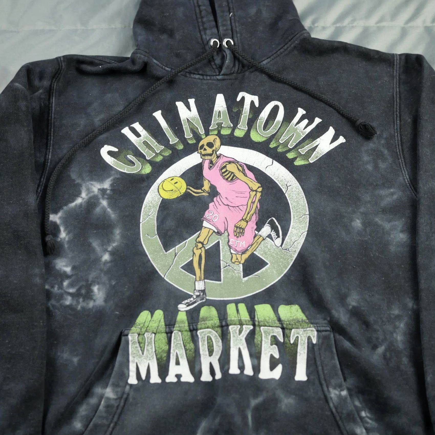 Vintage VINTAGE Chinatown Market Hoodie Mens Small Tie Dye Skeleton Basketball Pullover 2020 Size US S / EU 44-46 / 1 - 2 Thumbnail