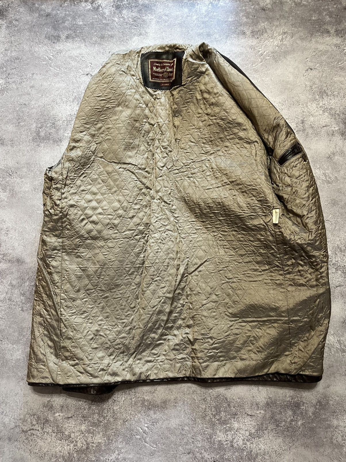 Marlboro Classics Vintage Leather USED Marlboro leather car coat jacket Size US XL / EU 56 / 4 - 5 Thumbnail