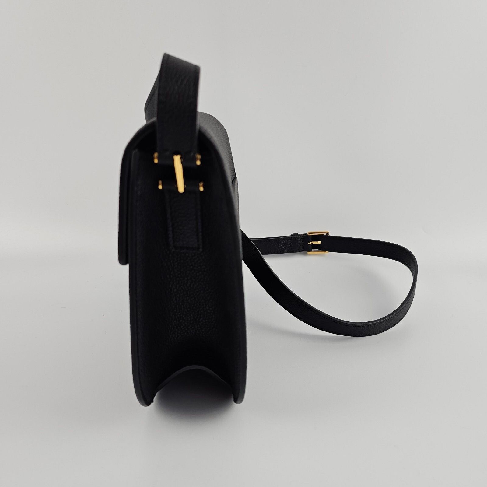 Tom Ford Tom Ford Mini Tara Black Leather Shoulder Bag New Size ONE SIZE - 6 Thumbnail