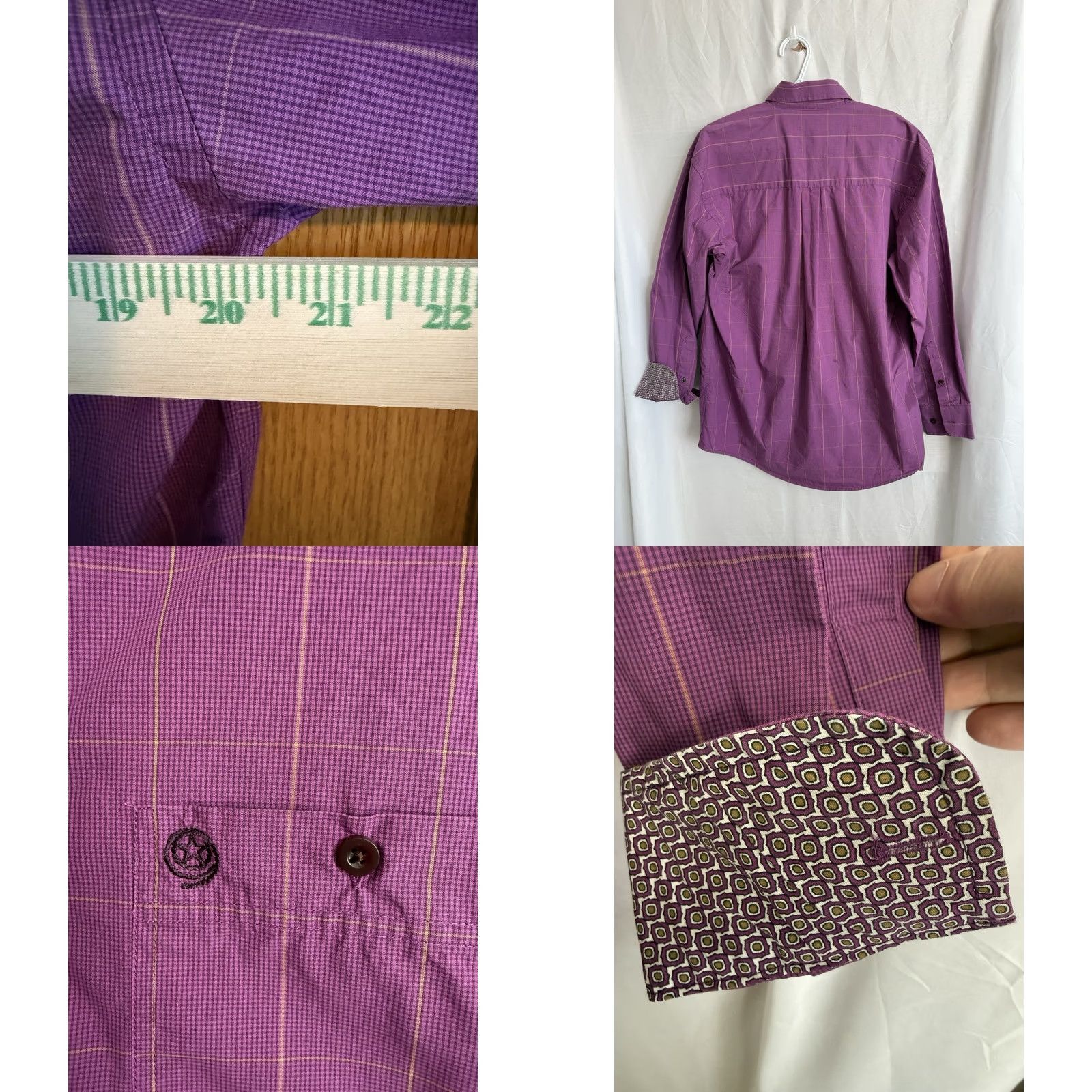 Wrangler Wrangler George Strait Shirt Mens Medium Purple Button Up Country Western Size US M / EU 48-50 / 2 - 8 Thumbnail