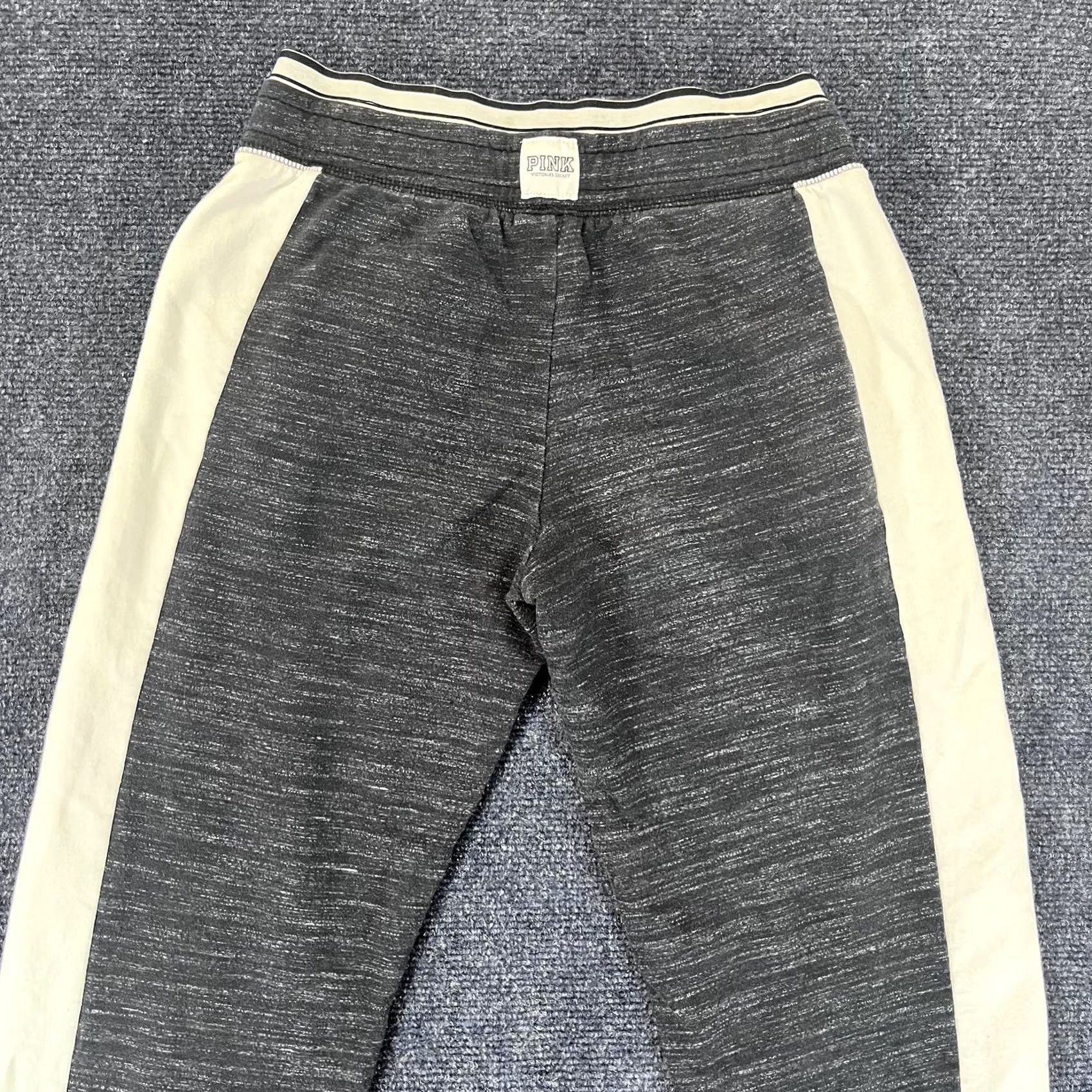 Pinko PINK Victoria's Secret Pants Womens XS Gray White Jogger Athletic Lounge Logo Size 26" / US 2 / IT 38 - 4 Thumbnail