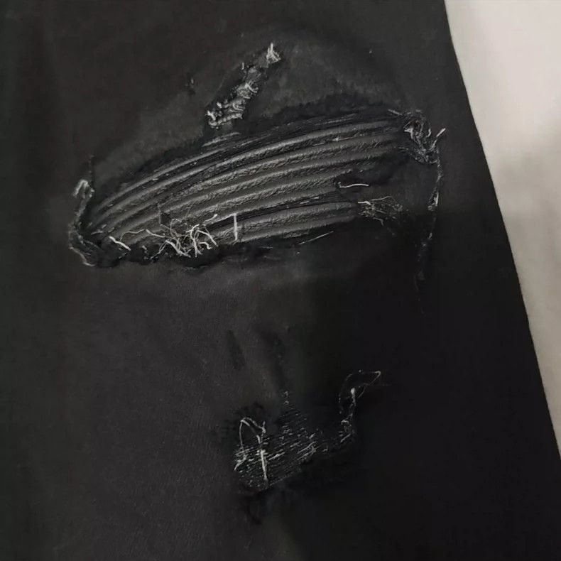 Amiri Amiri black leather denim pant Size US 31 - 1 Thumbnail
