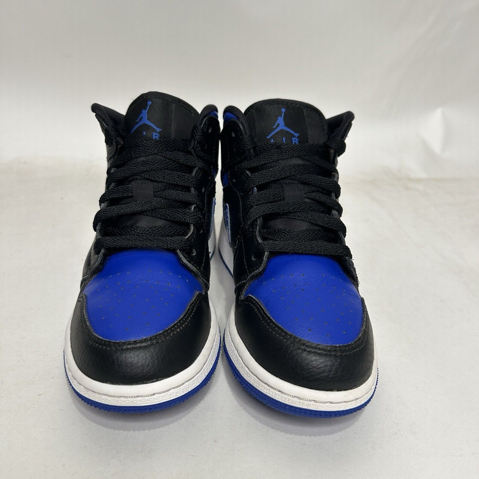 Nike Nike Shoes Air Jordan 1 Mid Retro GS “Hyper Royal” 2024 Size US 5.5 / IT 35.5 - 2 Thumbnail