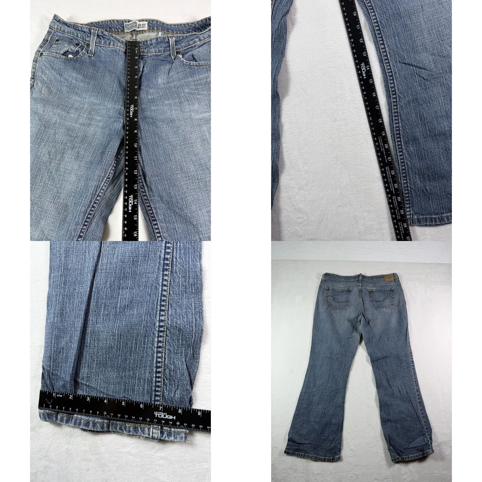 Levi's Levi's Signature Jeans Bootcut Denim Blue 14 Regular Low Rise 5-Pocket Womens Modern Stretch Jeans Size 36" / US 14 / IT 50 - 8 Thumbnail