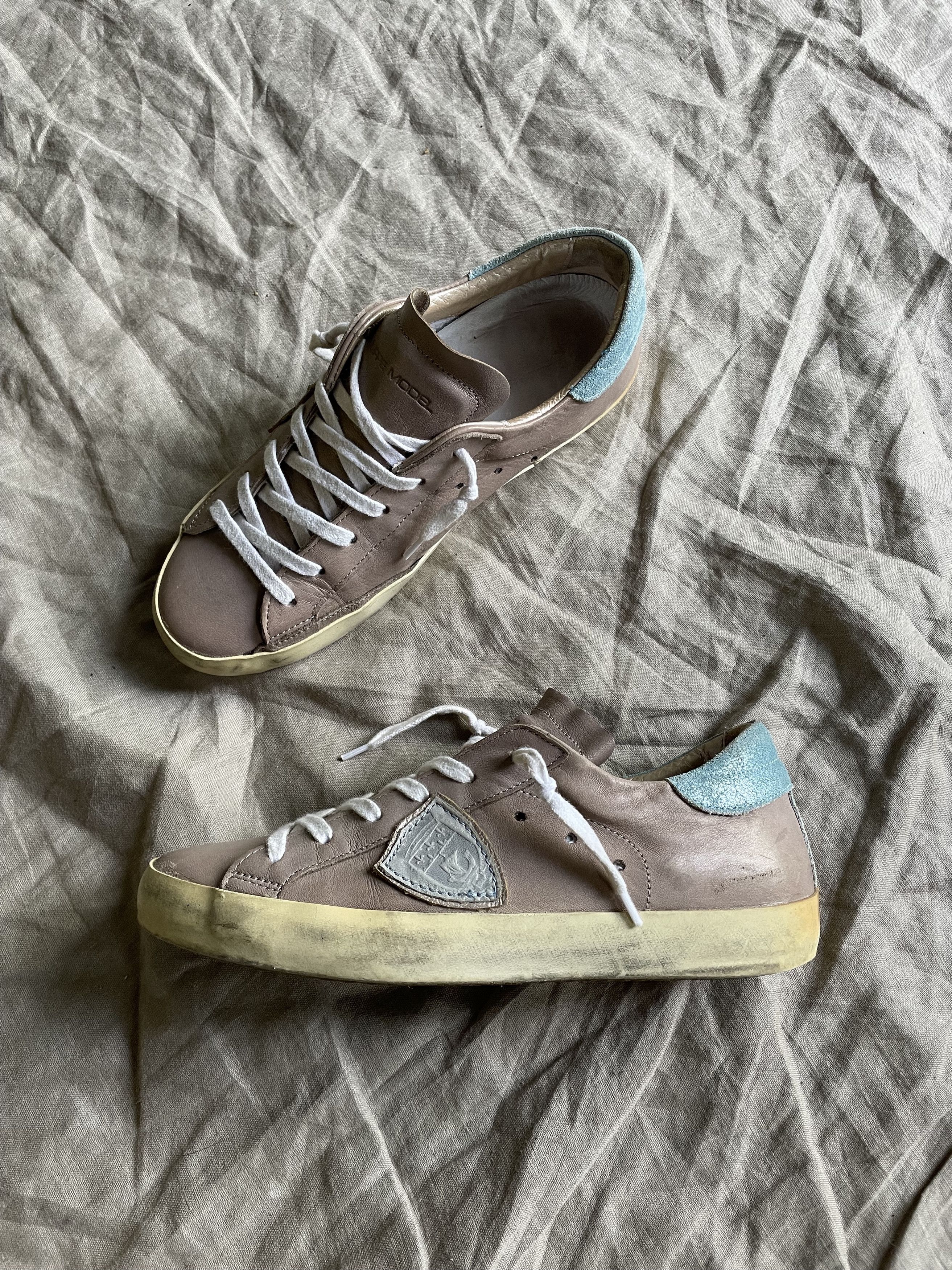 Philippe Model Philippe Model Golden Goose Style Leather Sneakers 7831AC Size US 7 / IT 37 - 2 Thumbnail