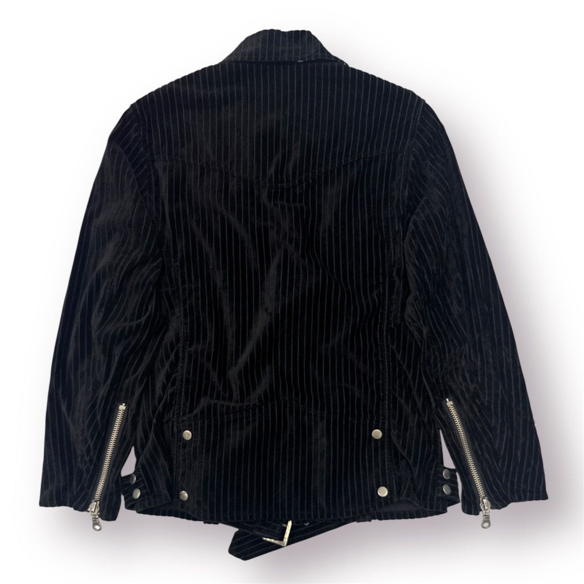 Japanese Brand 🔥 Power To The People Velvet Double Collar Japan UrbanJacket Size US S / EU 44-46 / 1 - 12 Thumbnail