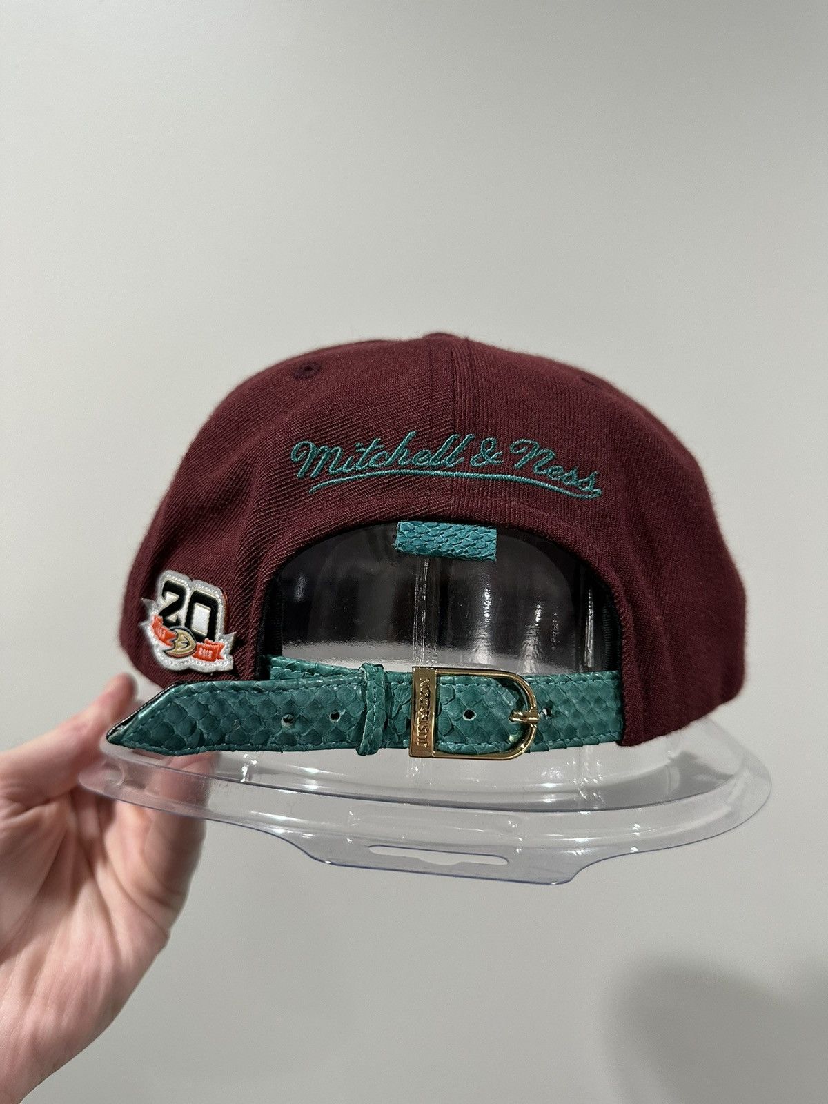 Just Don Just Don x Mitchell & Ness NHL Anaheim Mighty Ducks Hat Size ONE SIZE - 9 Thumbnail