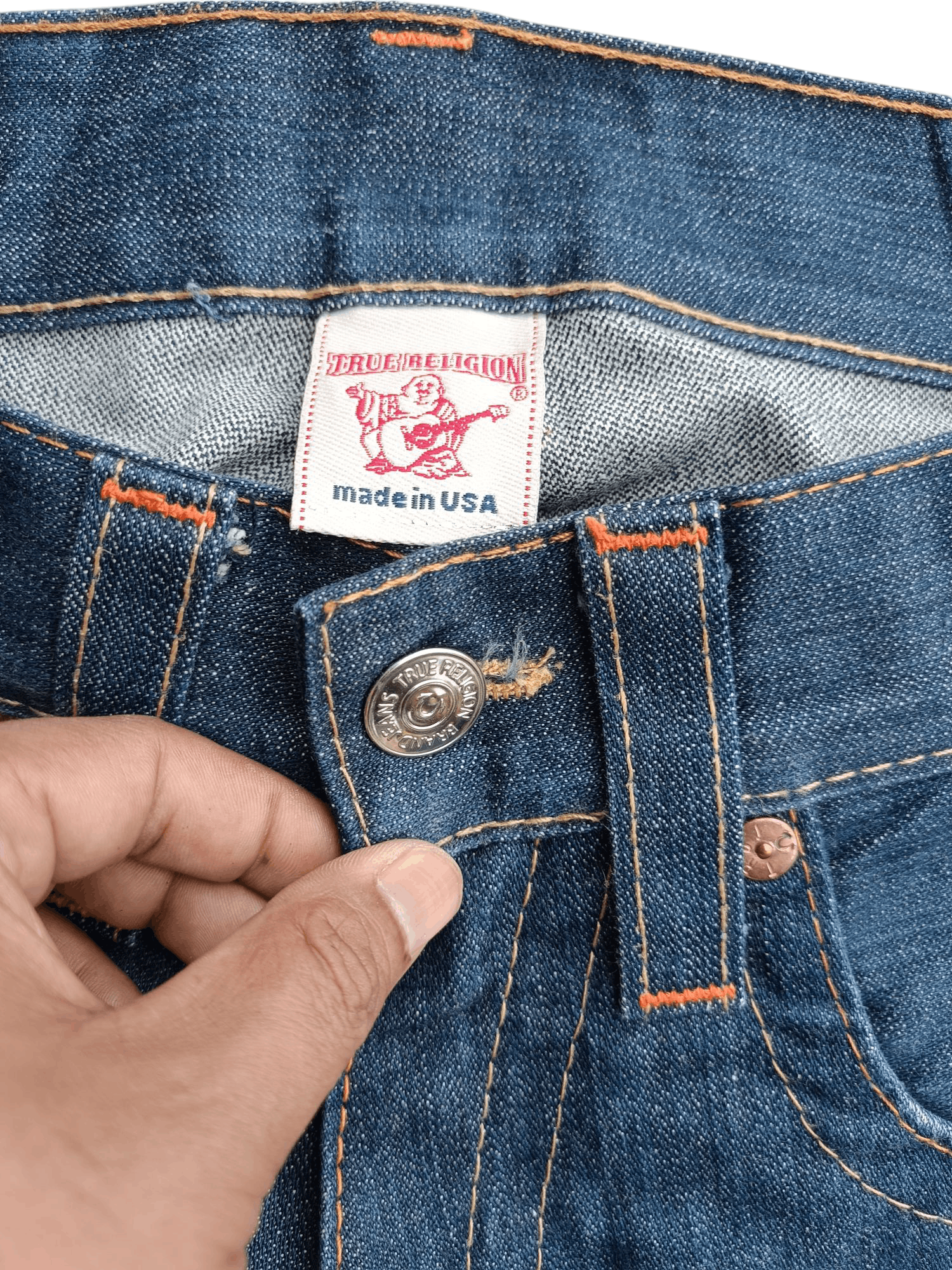 True Religion × Vintage VINTAGE 💥 True Religion Joey Flare Jeans TR019 Size US 32 / EU 48 - 17 Thumbnail
