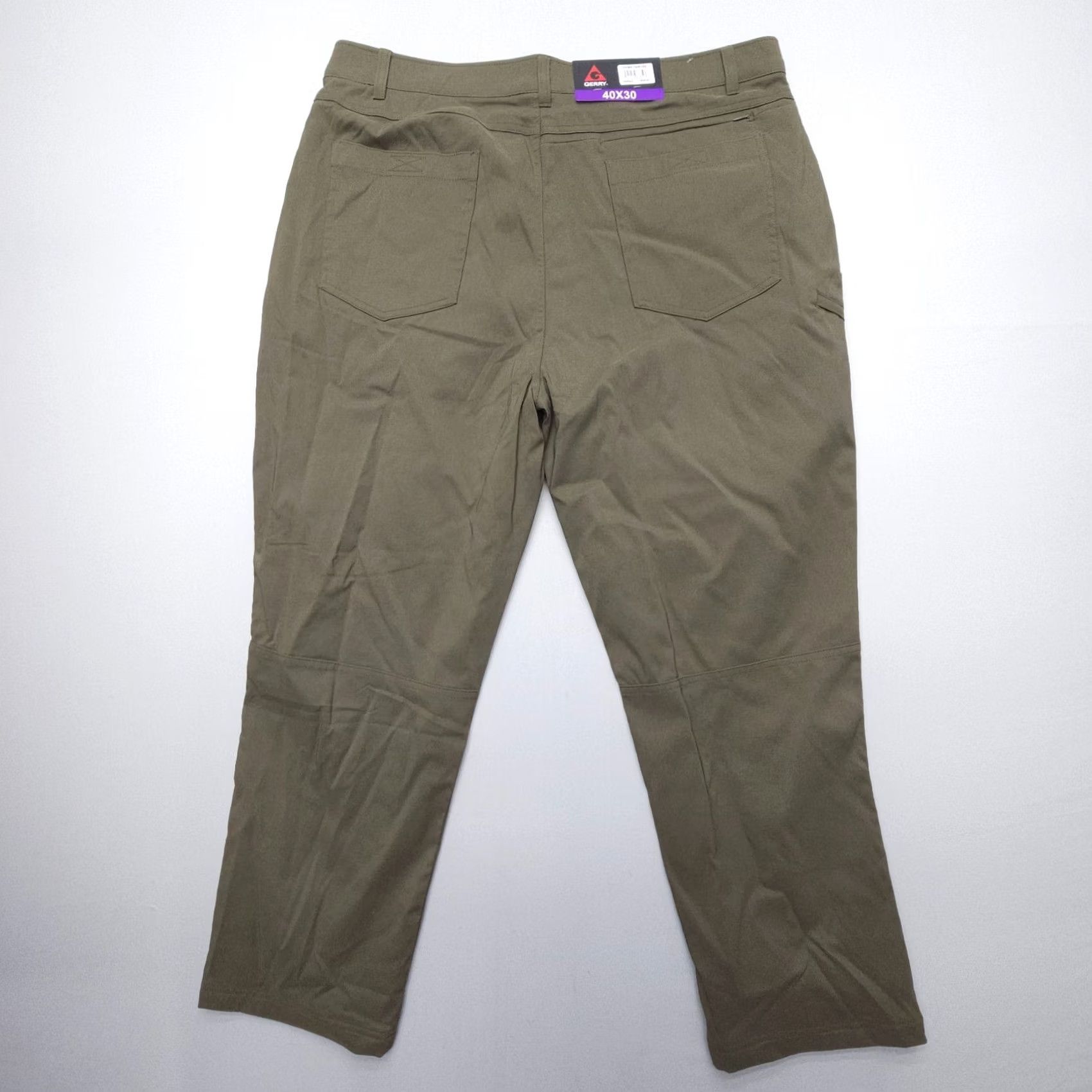 Vintage Gerry Thermal Fleece Lined Hiking Tech Pants Mens 40 x 30 Green NWT Camping Cargo Pants Mens Green Thermal Lined Hiking Tech Pants Nascent 40x30 Size US 40 / EU 56 - 2 Thumbnail