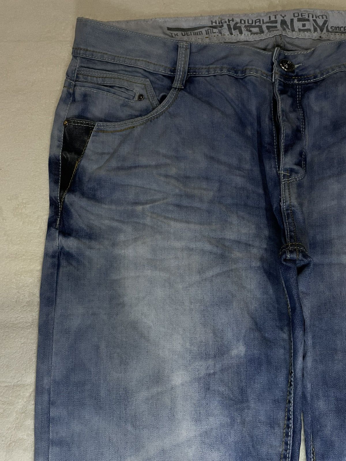Japanese Brand Vintage TK Denim Acidwash Faded Jeans Size US 39 - 5 Thumbnail