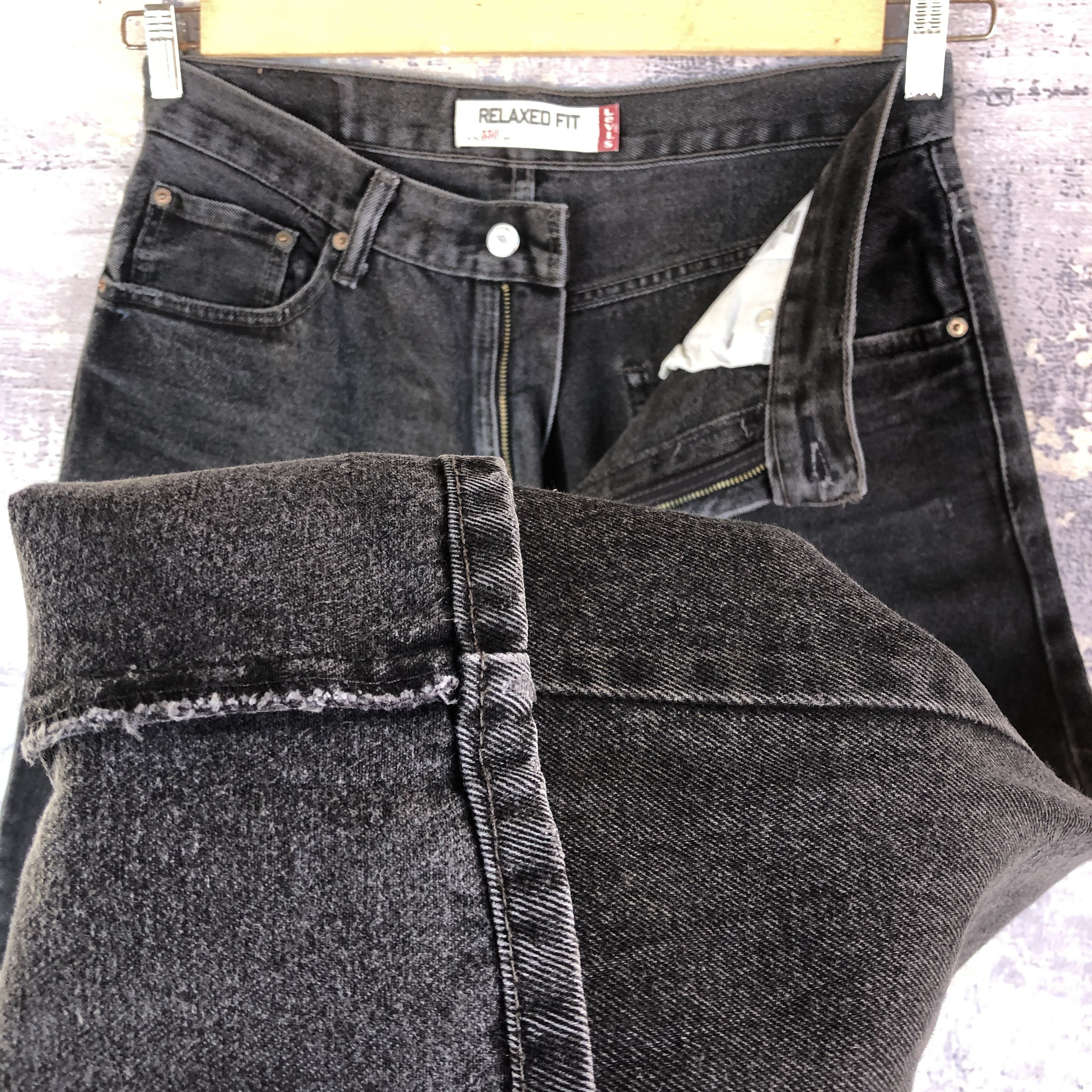 Levi's Vintage Distressed Levis 550 Jeans Levi's Faded Black Denim Size US 32 / EU 48 - 8 Thumbnail
