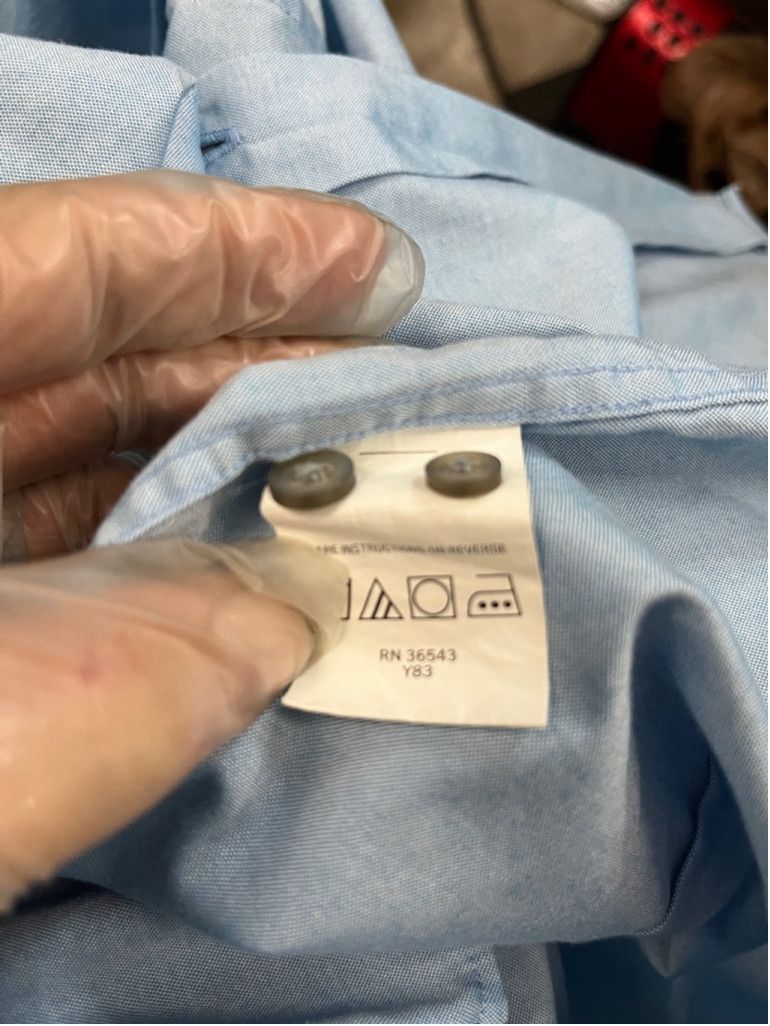 DKNY Men's DKNY Dress Shirt Size 14 1/2 32/33 Blue Size US L / EU 52-54 / 3 - 7 Thumbnail