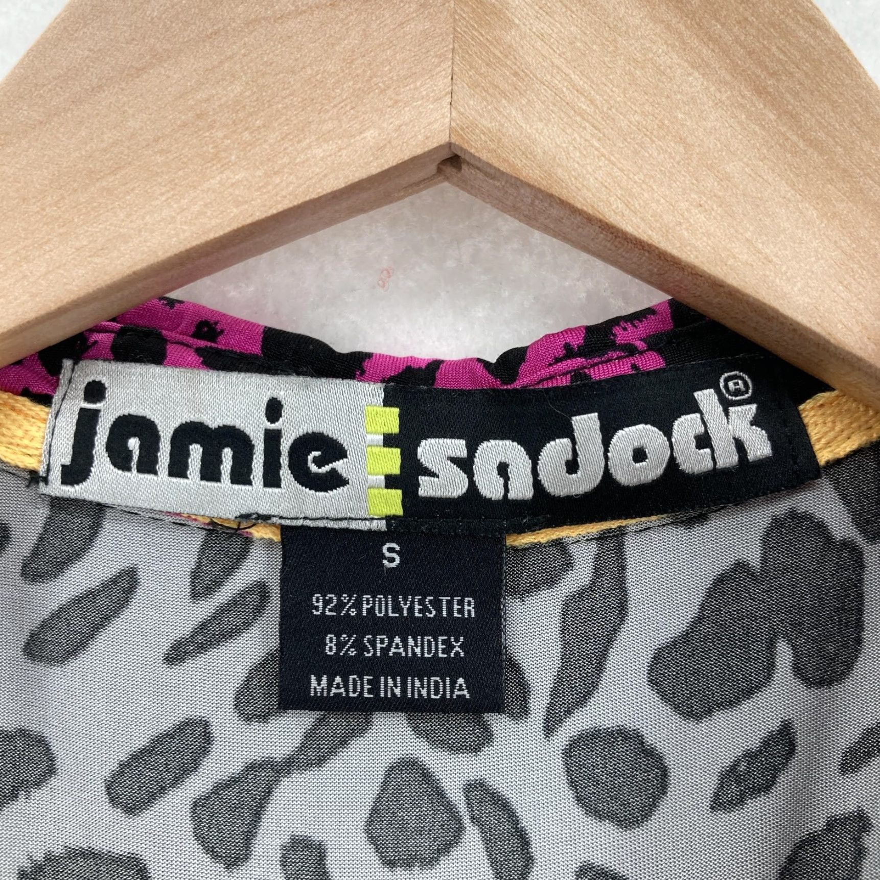 Vintage Jamie Sadock Shirt Womens Small Blue Animal Print Sleeveless Zip Mock Neck Golf Size S / US 4 / IT 40 - 4 Thumbnail