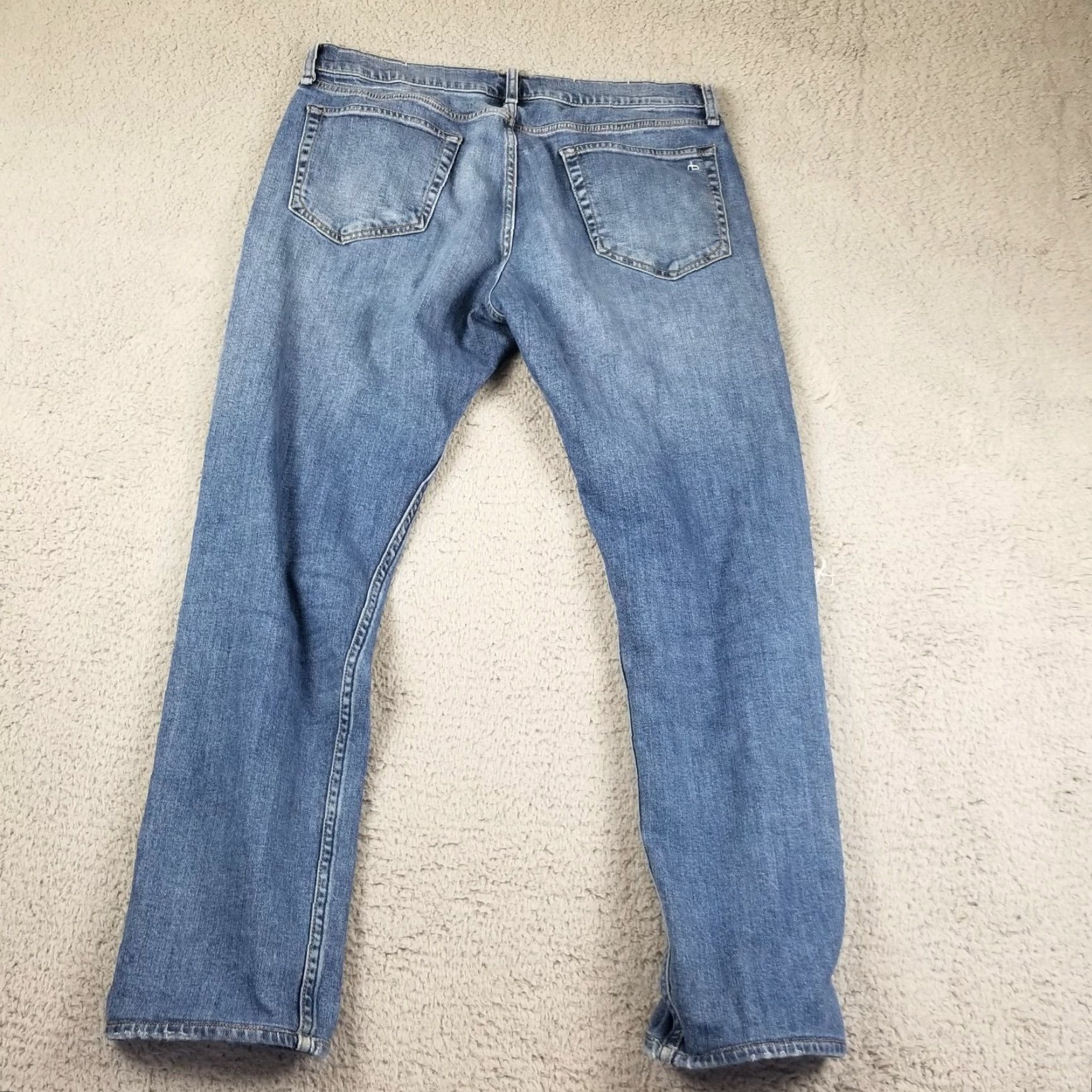 Rag & Bone rag & bone Fit 2 Slim Denim Jeans 34x32 Dusty Trail Distressed Men Slim 5-Pocket Solid Cotton Blend Vintage No N/A Size US 34 / EU 50 - 6 Thumbnail