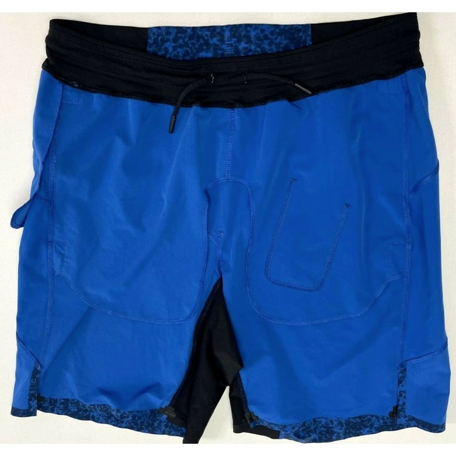 Lululemon Lululemon Assert Shorts 9" Camo Kayak Blue Deep Navy Mens Size Medium Size US 31 - 3 Thumbnail