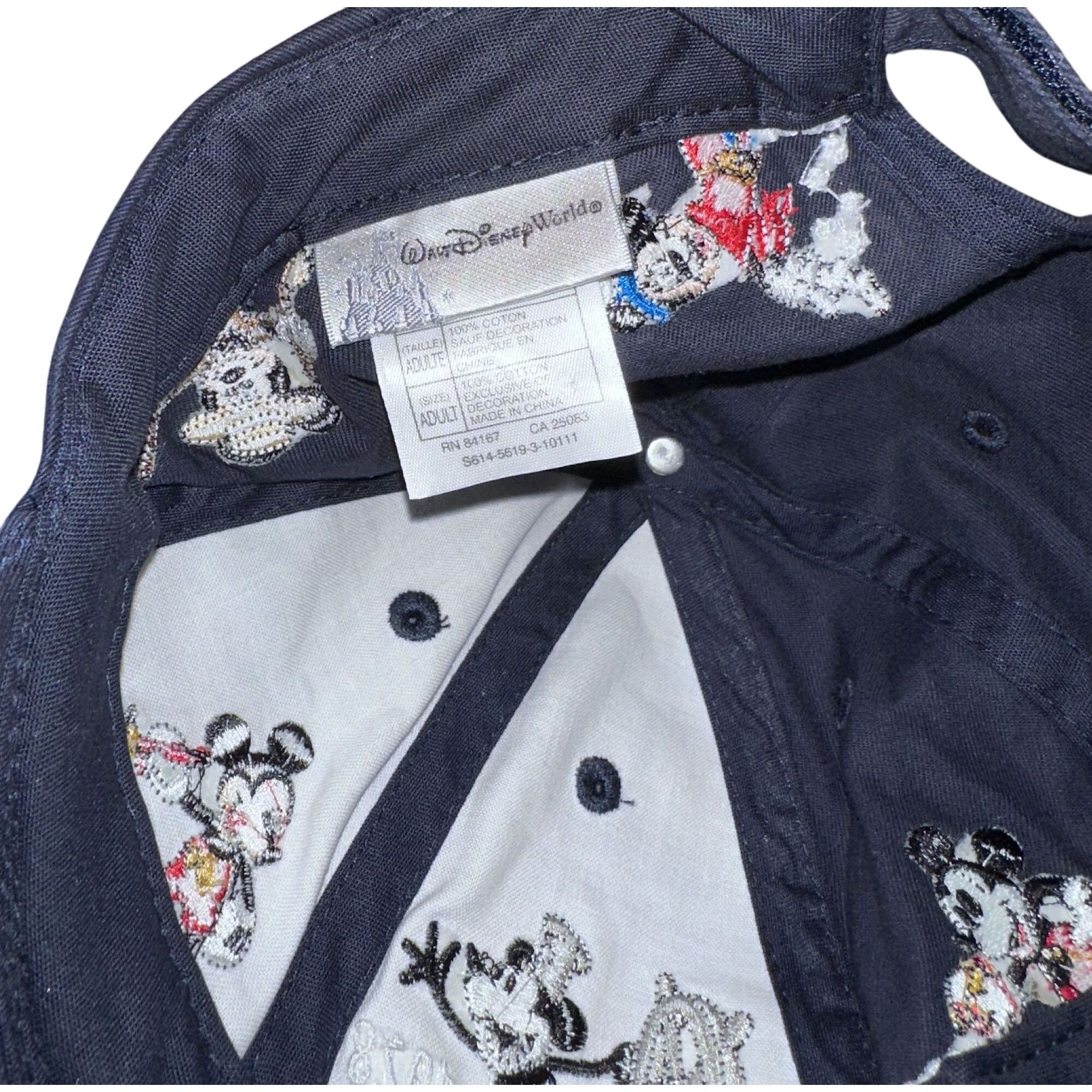 Disney Vtg Disney Mickey Mouse ''Through the Years'' Adjustable Buc Size ONE SIZE - 6 Thumbnail
