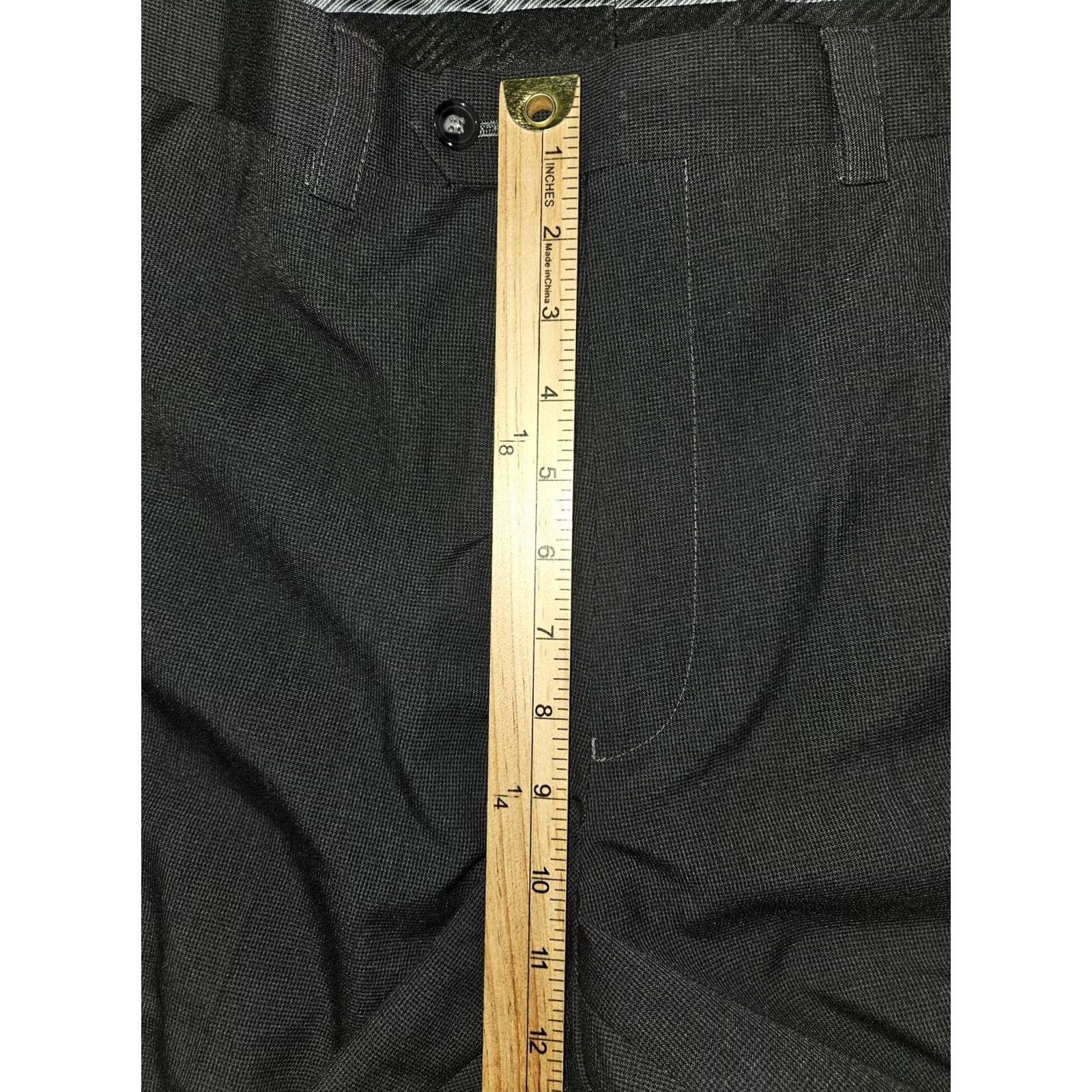 Ralph Lauren VINTAGE is not applicable; Lauren Ralph Lauren Dress Pants Mens 36x33 Gray Flat Front Suit Pants Size 36R - 5 Thumbnail
