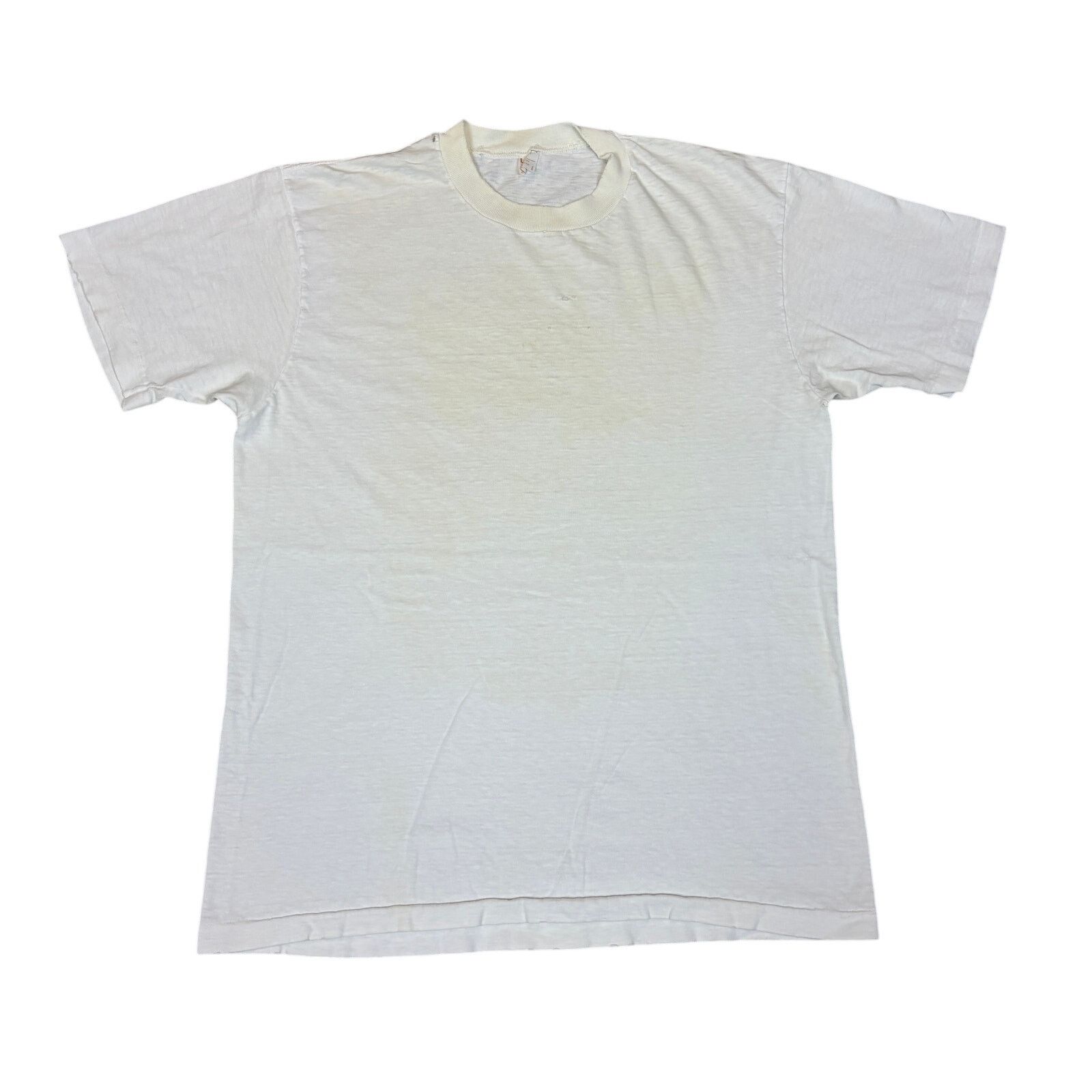 Vintage Vintage 70s JC Penney Combed Cotton Blank Shirt Men's Large Size US L / EU 52-54 / 3 - 1 Thumbnail