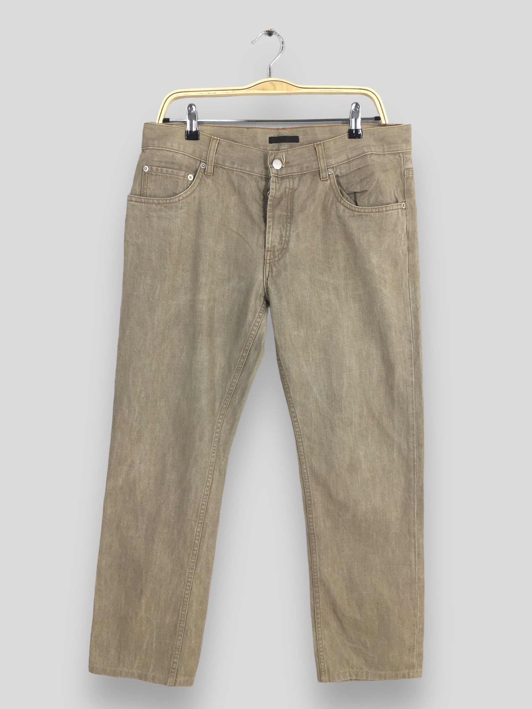 image of Size 33X27 Vintage Prada Milano Brown Jeans, Men's