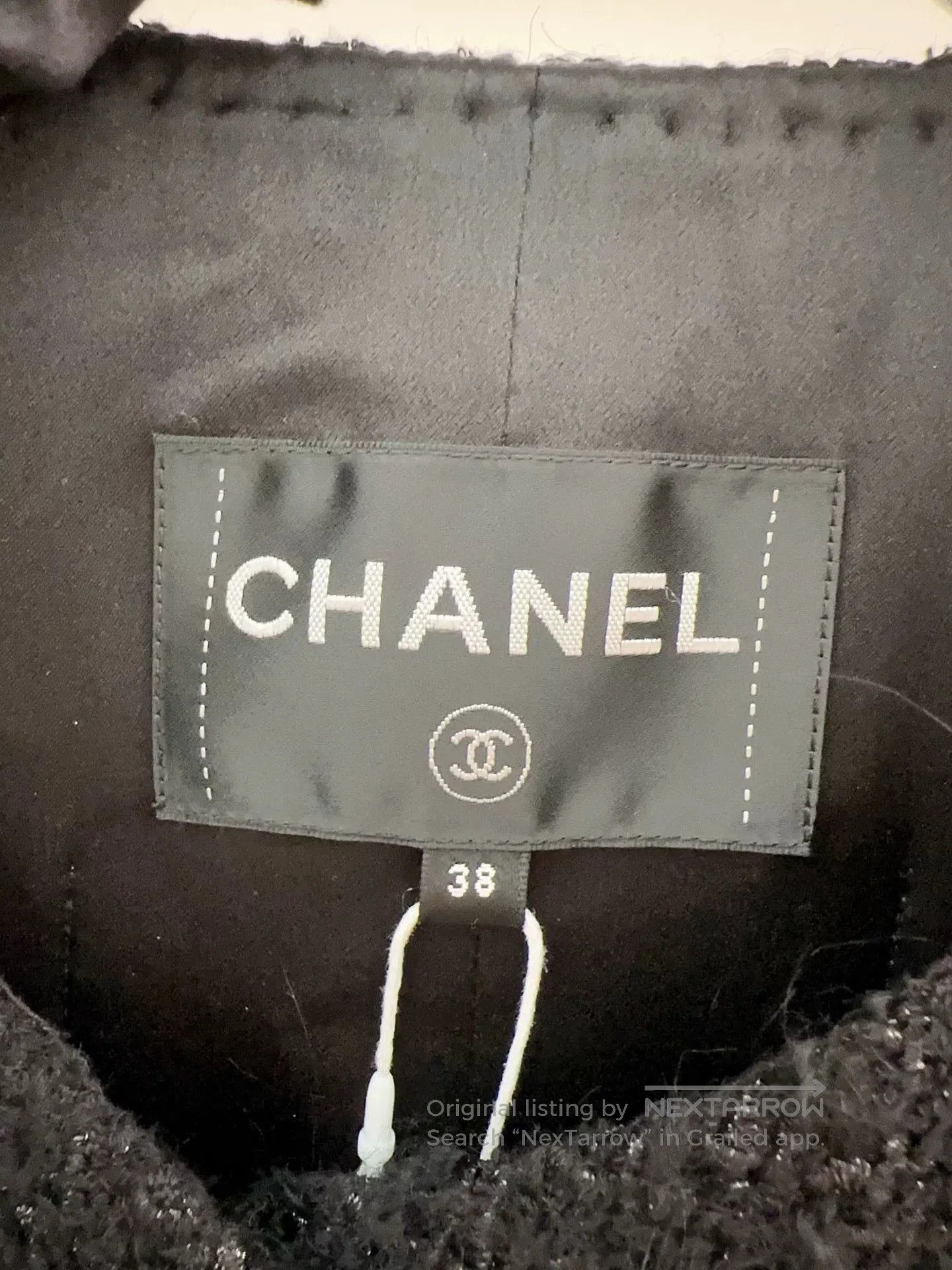 Chanel Chanel Black Tweed Jacket Size 38. Size US M / EU 48-50 / 2 - 3 Thumbnail