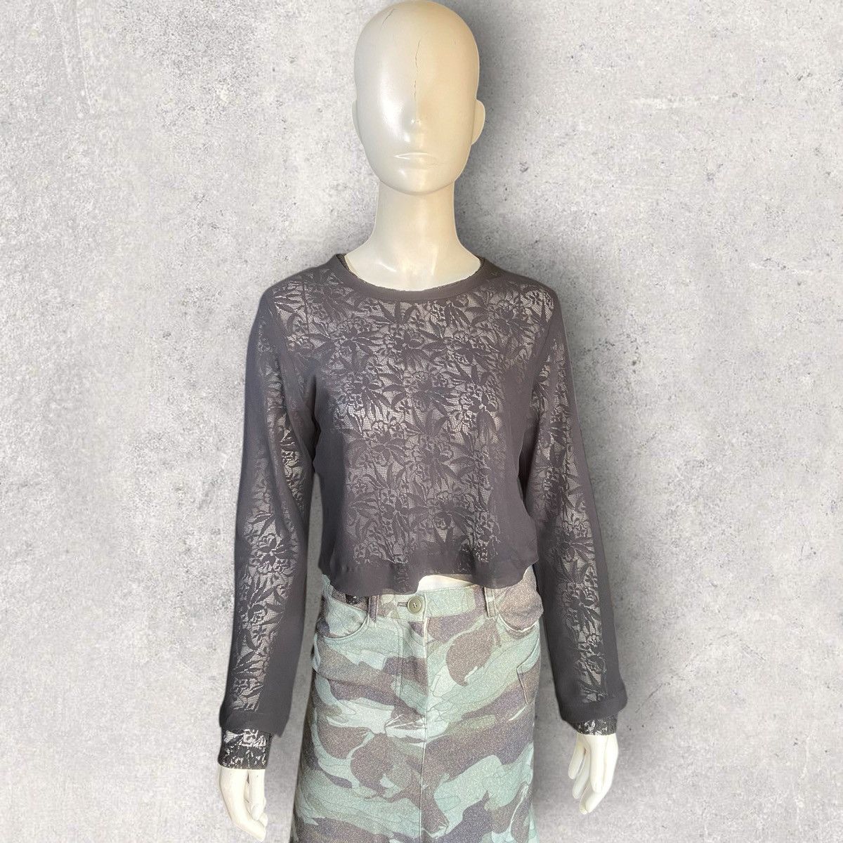 Comme des Garcons Vintage 1993 Layer Lace&Mesh L/S Size M / US 6-8 / IT 42-44 - 2 Thumbnail