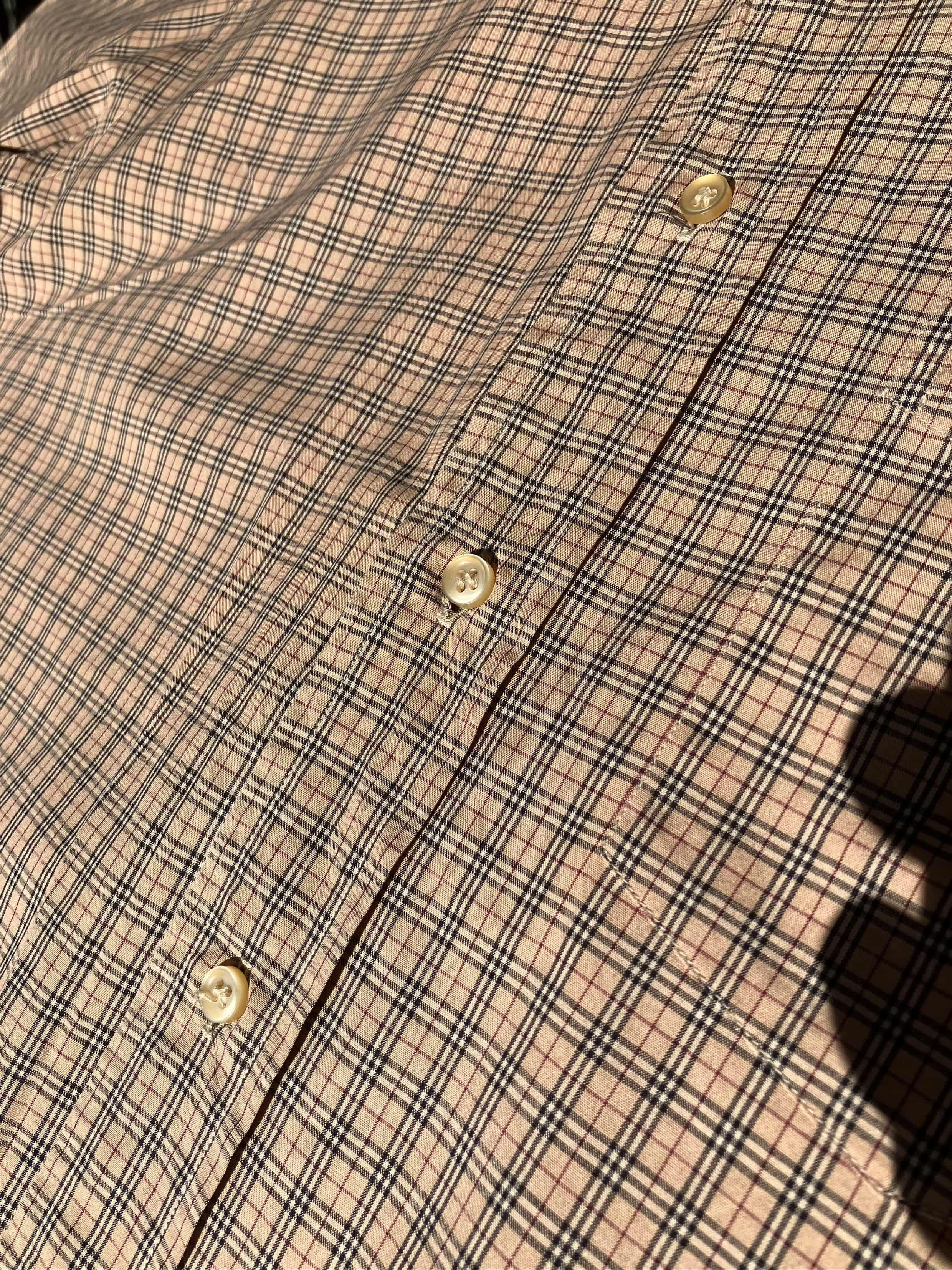 Burberry Burberry London Men's Nova Check Plaid Button Shirt Size 3 L Size US L / EU 52-54 / 3 - 8 Thumbnail