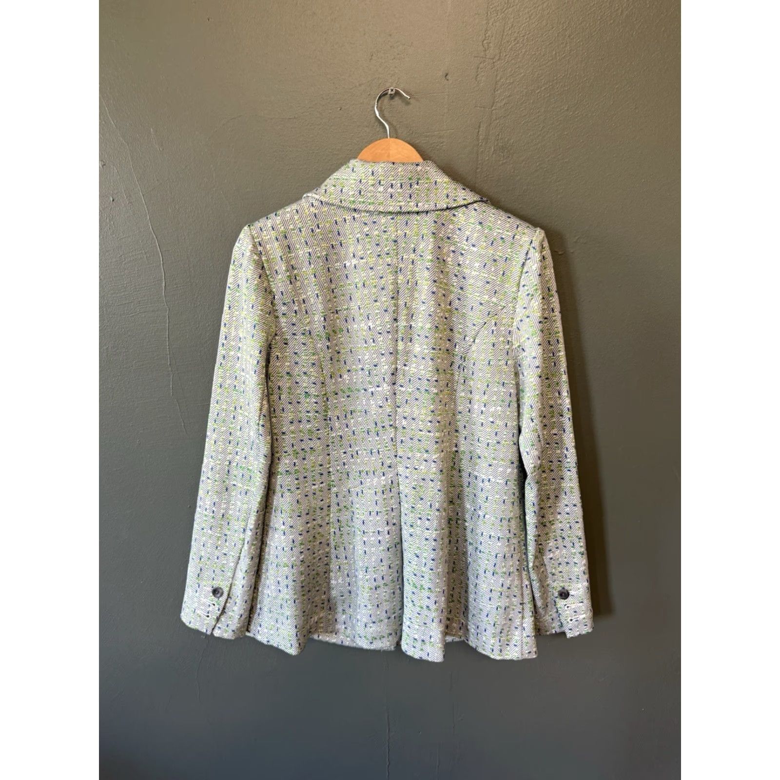 Vintage Cabi Womens Gray Blazer Jacket 1 Button Size Medium - Gray - Jacket - Women - M - Basic Jacket Size M / US 6-8 / IT 42-44 - 2 Thumbnail