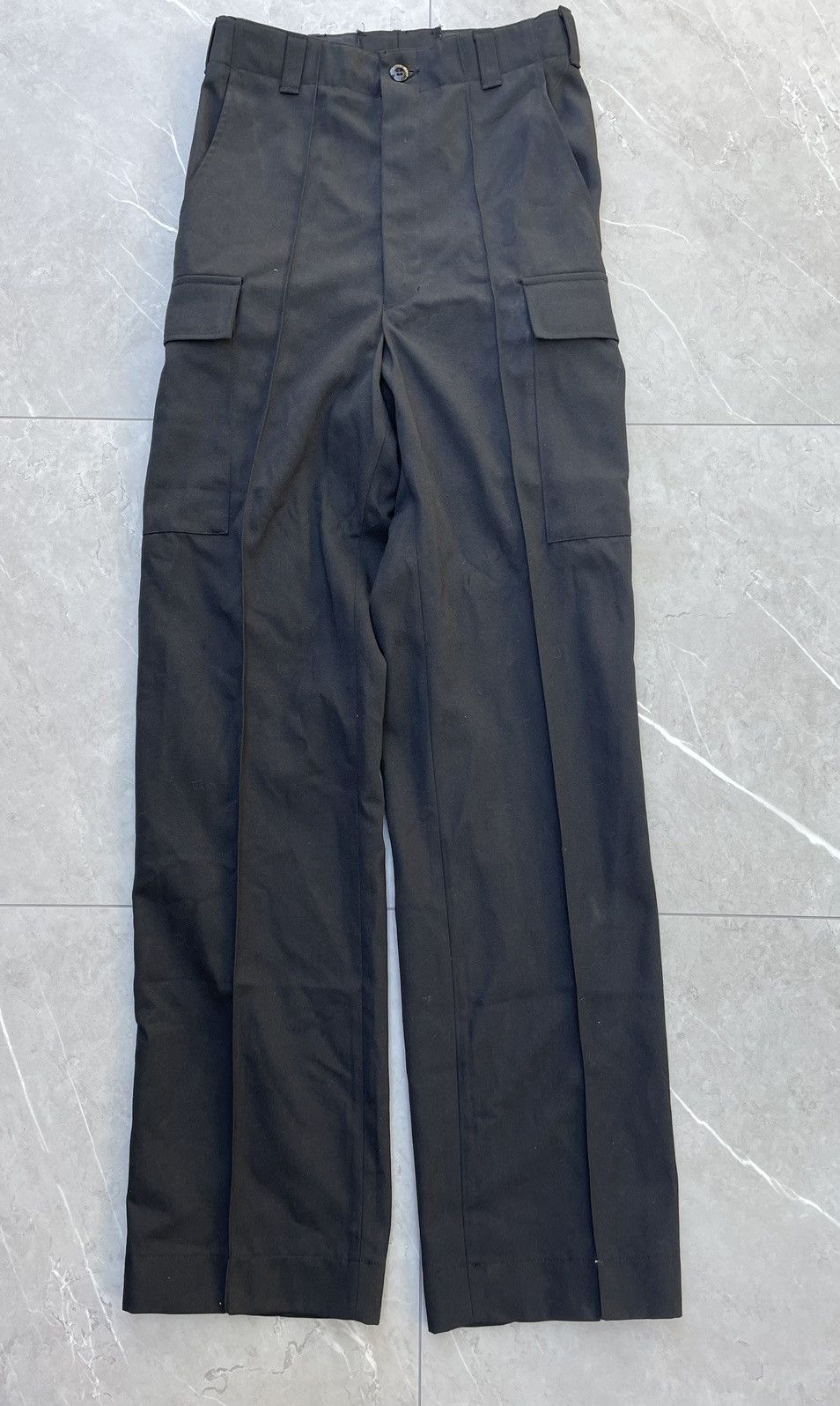Black Military Combat Cargo Trousers
