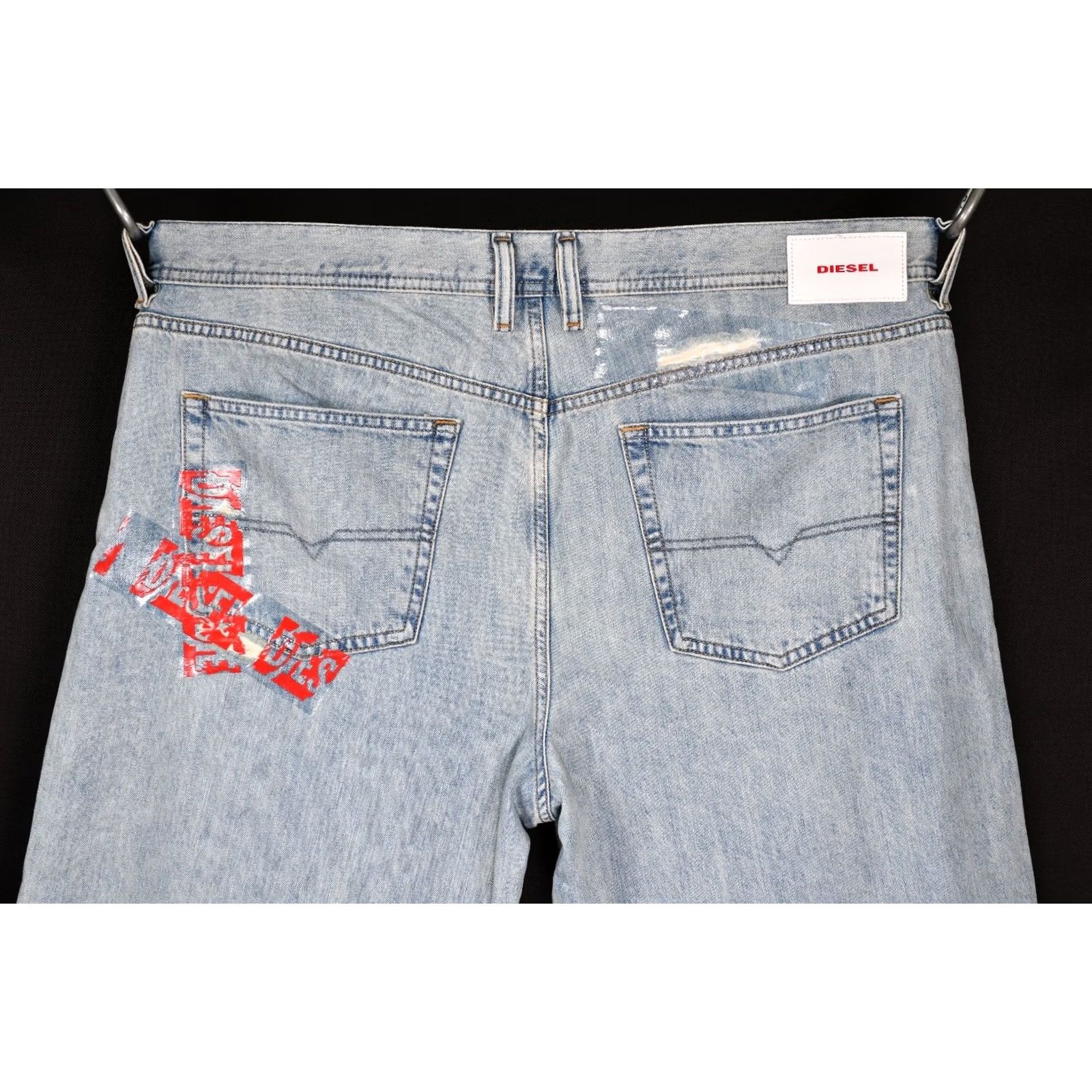 Diesel Diesel Dagh Regular Straight Jeans Men's W38 L32 Distressed Blue 100% Cotton 100% Genuine Denim Size US 38 / EU 54 - 4 Thumbnail