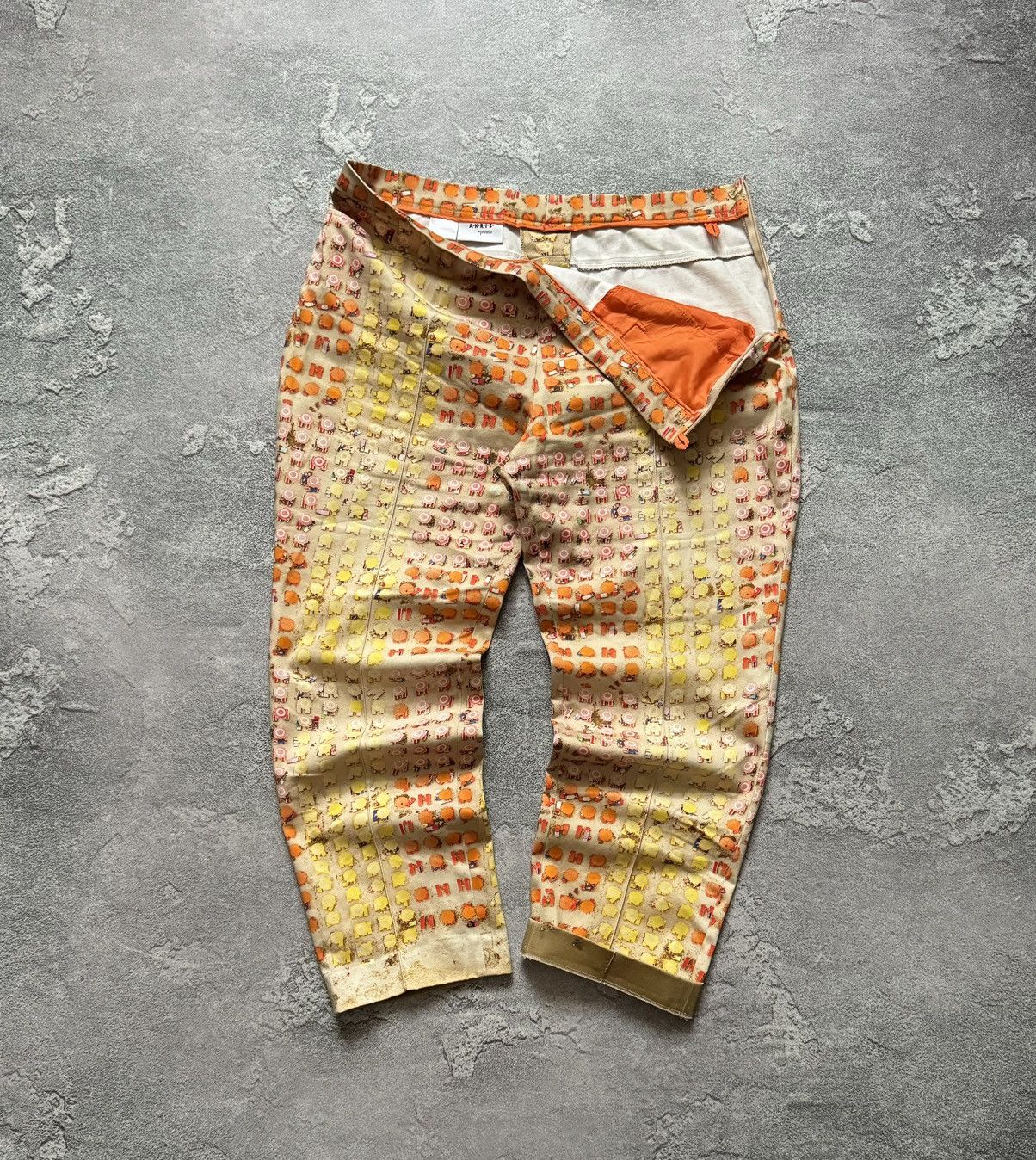 Akris Akris punto US12 F44 UK16 I48 all printed pant trouser chino Size 34" / US 12 / IT 48 - 2 Thumbnail