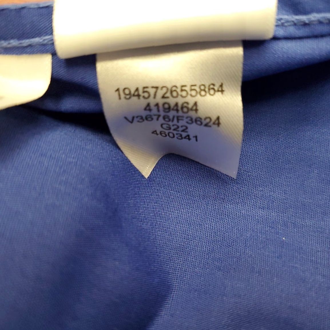 Lands' End VINTAGE Lands' End Shirt Womens 12 Cobalt Blue Long Sleeve Broadcloth Wrinkle Free Size XL / US 12-14 / IT 48-50 - 7 Thumbnail