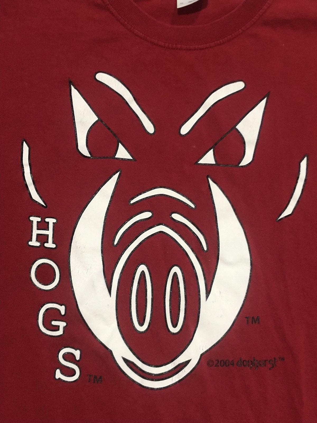 Vintage Vtg 2004 Arkansas Razorbacks Hog Face Tee Size US XL / EU 56 / 4 - 2 Thumbnail