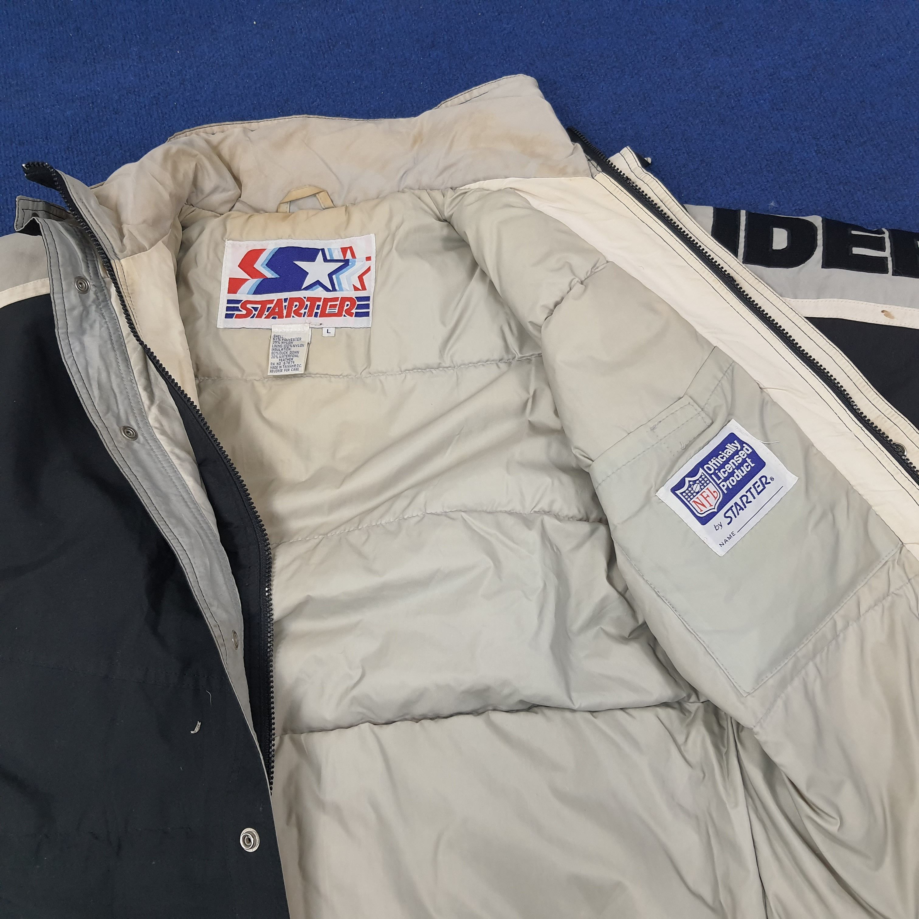 NFL × Starter × Vintage Vintage Starter NFL Raiders Sports Team Jacket C230N24 Size US XXL / EU 58 / 5 - 10 Thumbnail